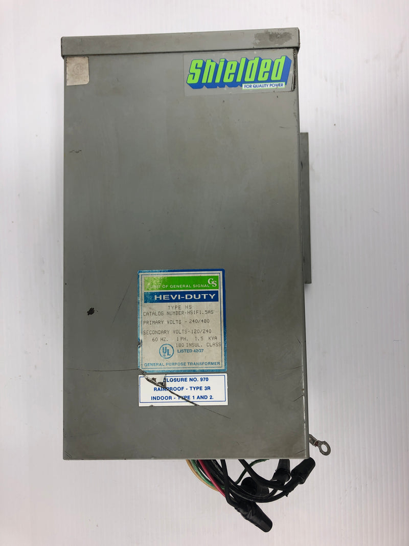 General Signal HS1F1.5AS Hevi-Duty Transformer 1.5 kVA 1PH