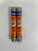 Lot of 2 Amp-Trap Time Delay Fuse A6D15R 15 Amp