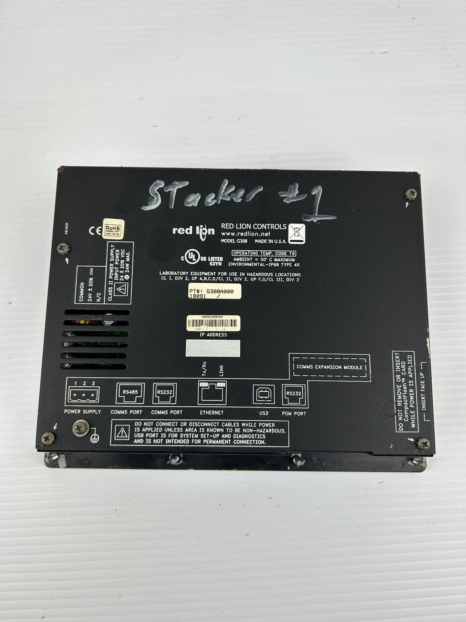 Red Lion Controls G308 Operator Interface Touch Screen