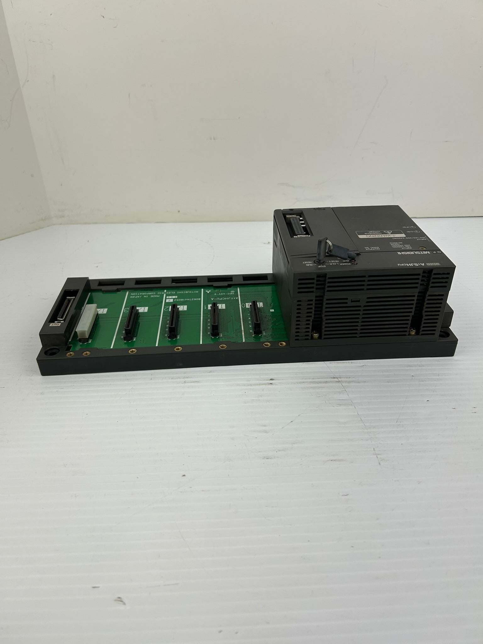 Mitsubishi A1SJHCPU Power Supply Max 8K Step A1SJHCPU-A PLC Rack MEC-40V-0