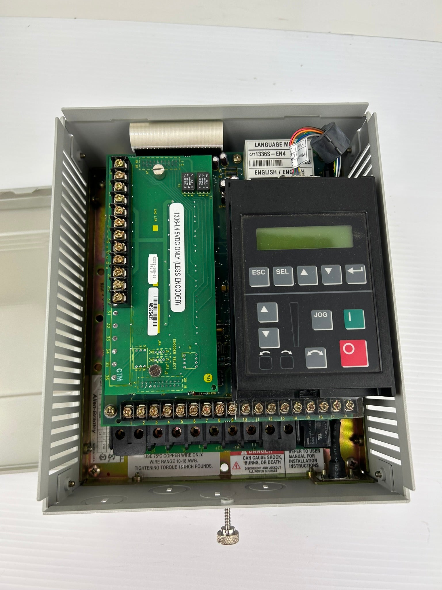 Allen-Bradley 1336S-BRF15-AA-EN4-HA2-L4 Sensorless Vector Drive 1336 Plus Ser E