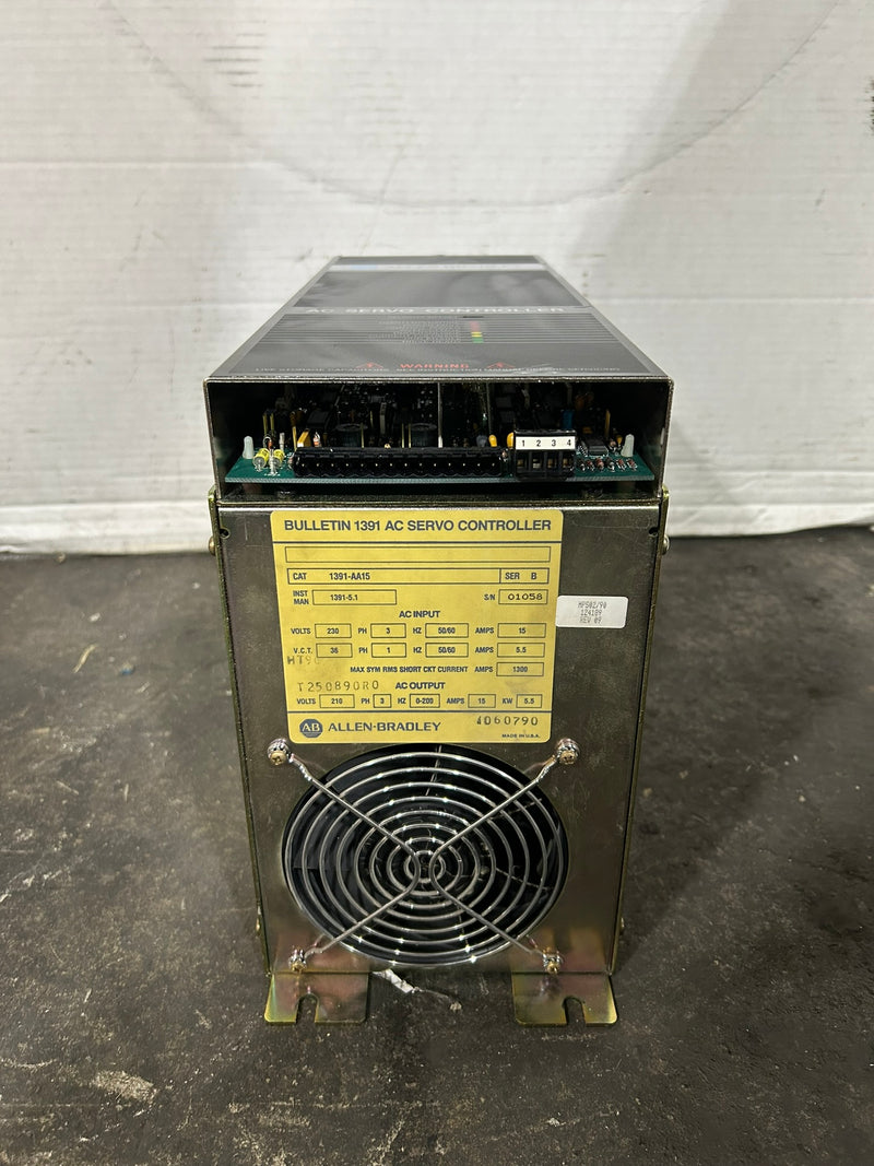 Allen-Bradley 1391-AA15 AC Servo Controller Series B 230V 15A 3PH 50/60Hz