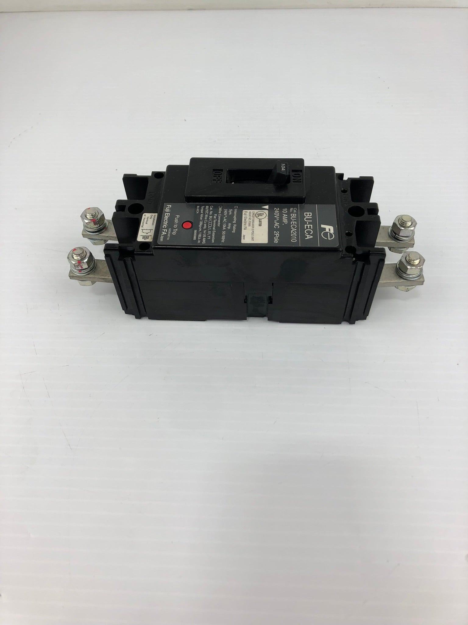 Fuji Electric BU-ECA2010 Circuit Breaker 10A 240V 2 Pole
