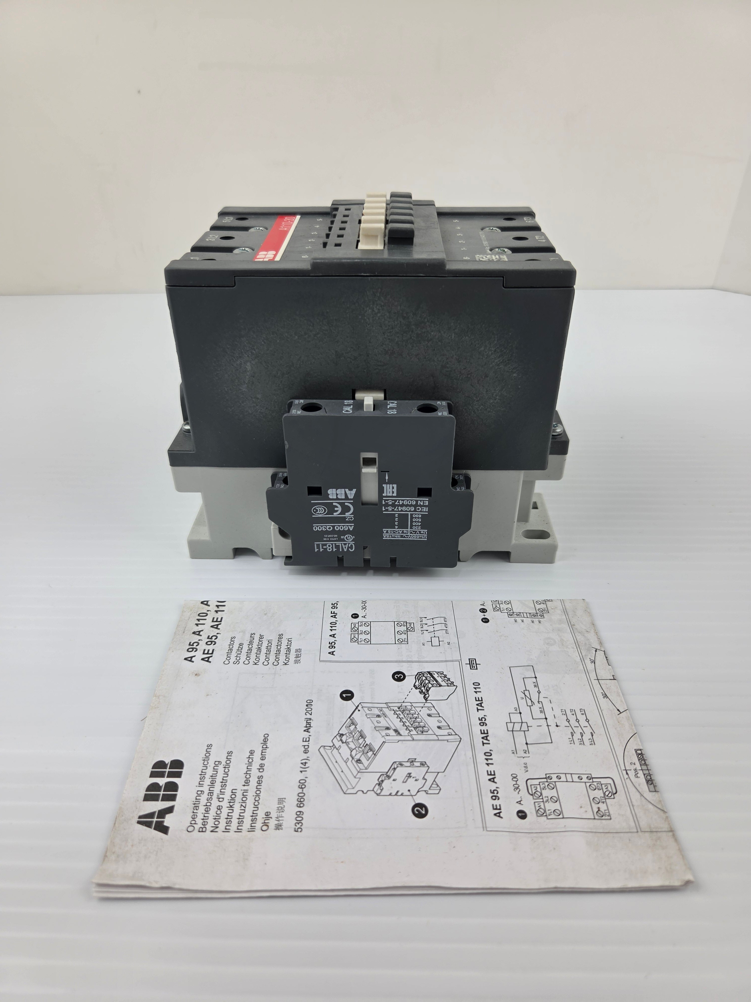 ABB A110-30 Contactor AC IEC Magnetic 110/120V Coil CAL18-11 A110