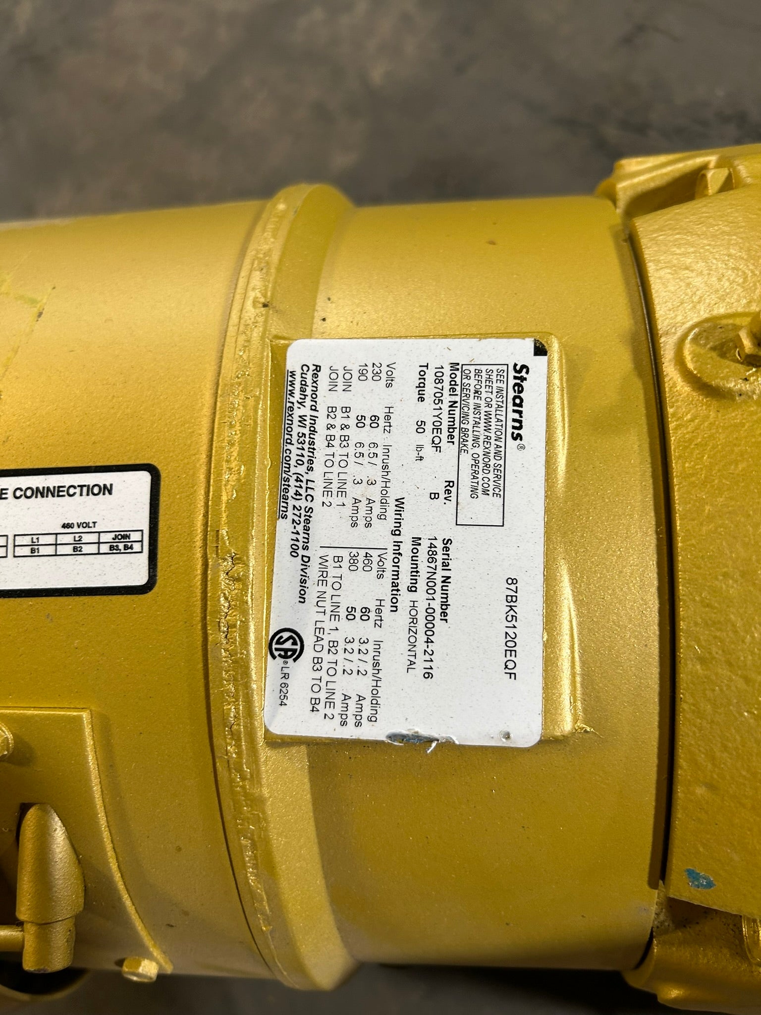 Baldor Reliance VEBM3714T Super E DC Electric Motor 10 HP 3 PH 60Hz 1770 RPM