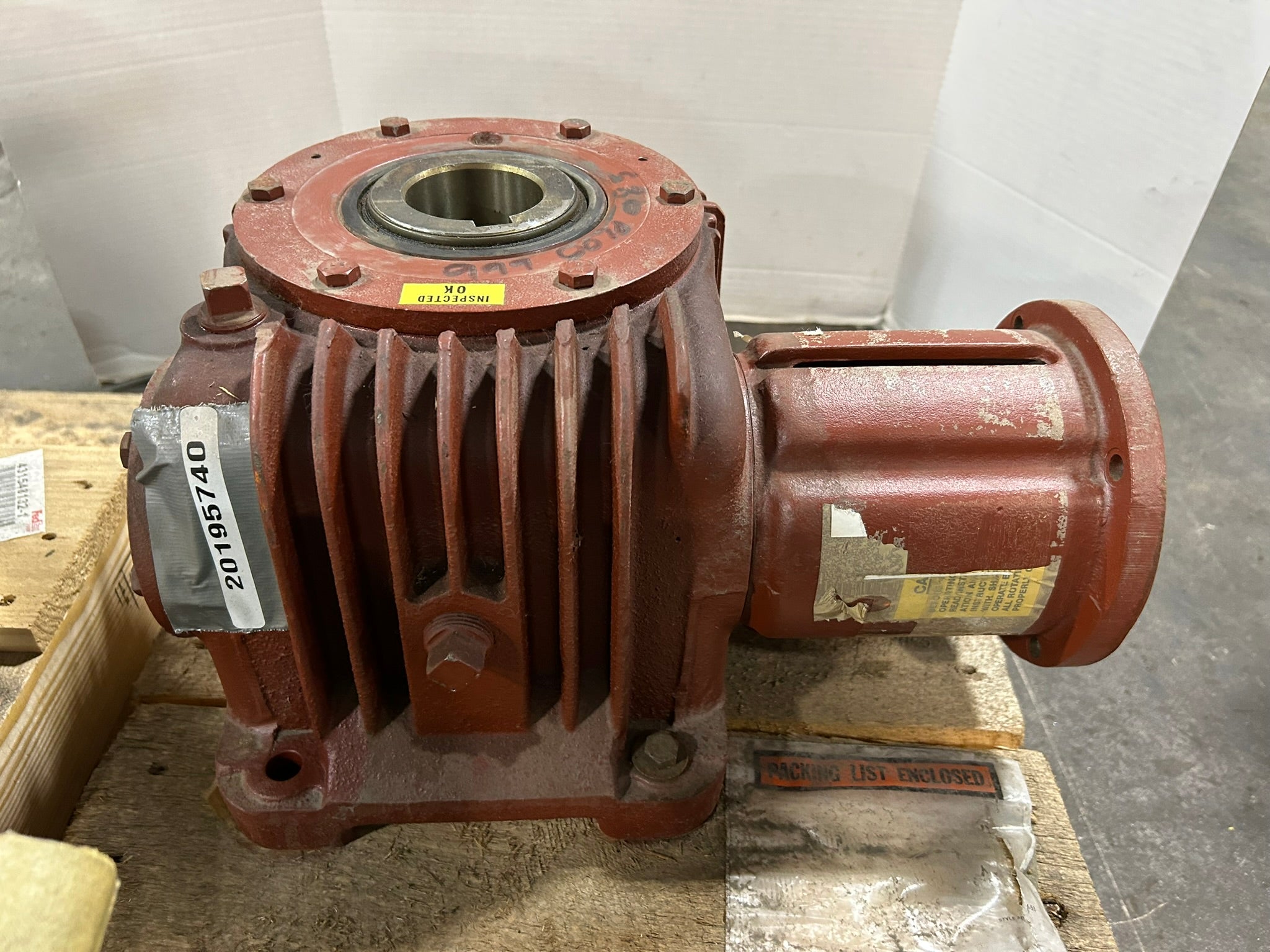 Ex-Cello Corp MBHV35A224-X7B Cone Drive Right Angle Gearbox 20-1 Ratio 1750 RPM