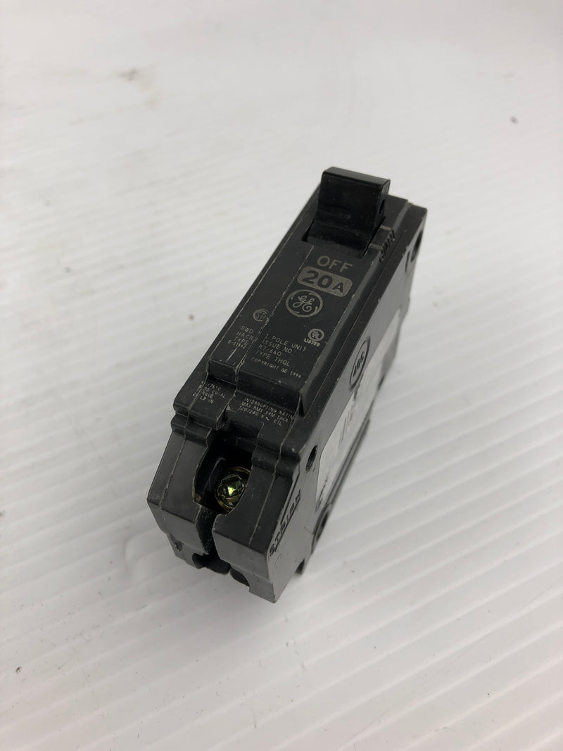 General Electric RT-660 Circuit Breaker 1 Pole 20A