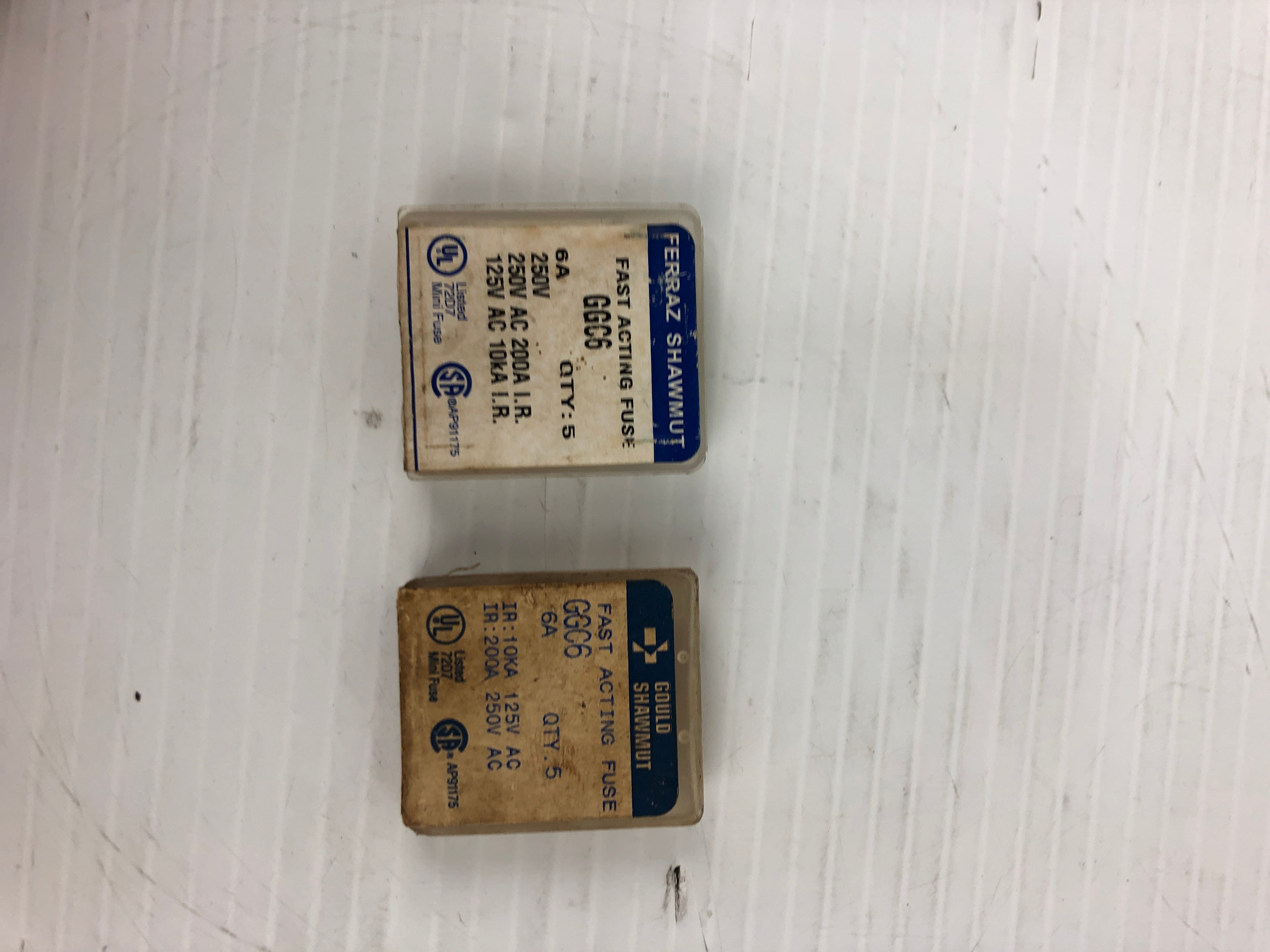 Buss Fuses GGC6 Mini Fuse - Lot of 6
