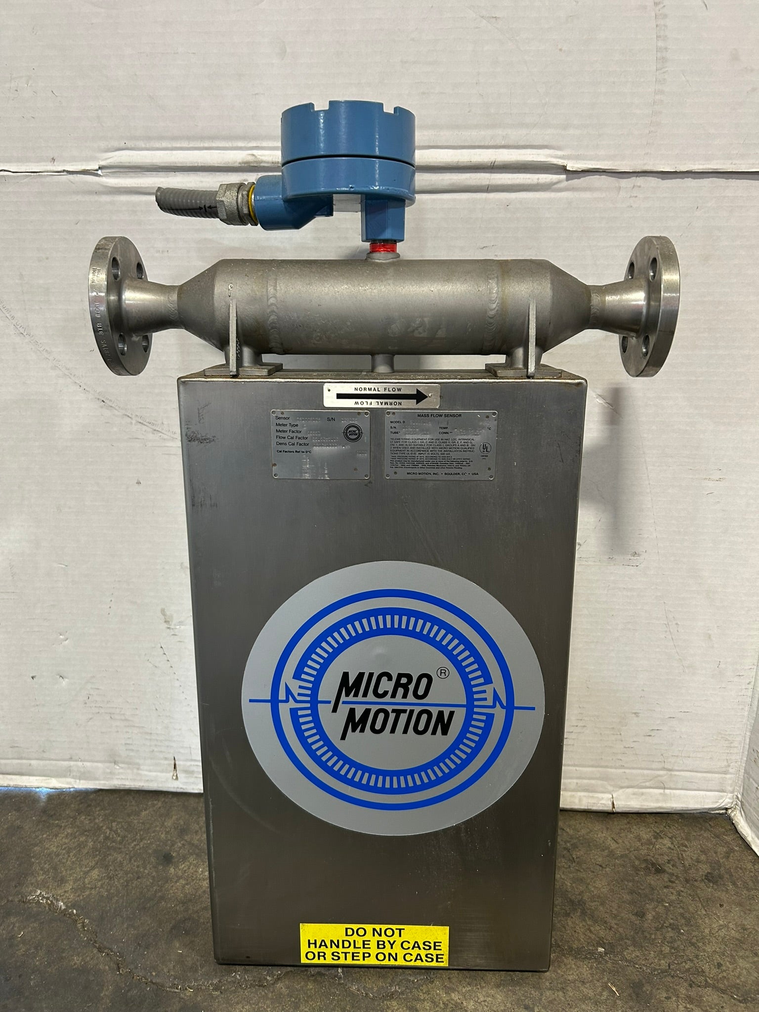 Micro Motion D S100S128 Mass Flow Sensor 2250PSIG 500mA 15V - Blue ...