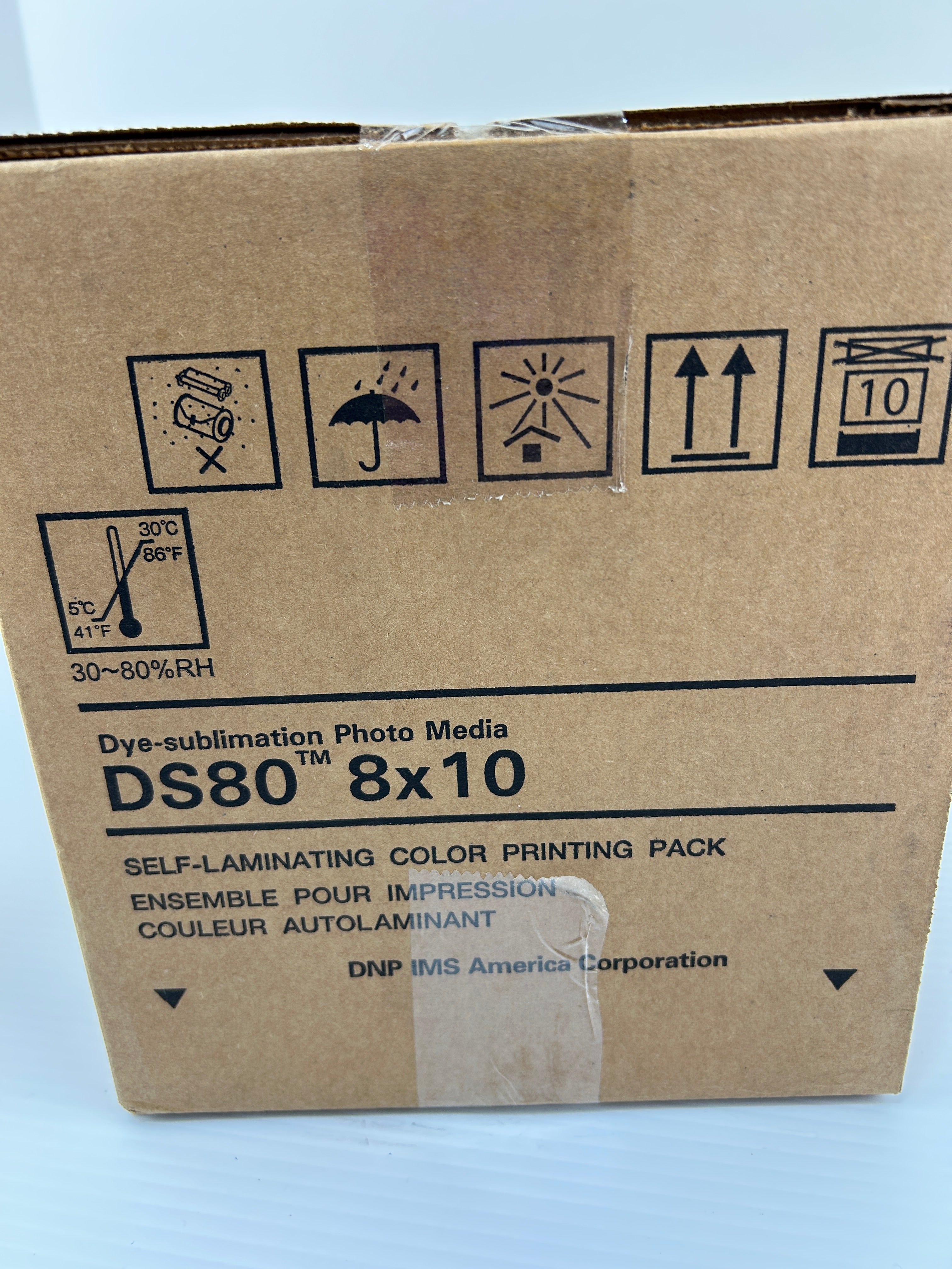 DNP DS80 8x10" Print Kit DS80PK810 Dye-Sublimation Photo Media Color - Case of 2