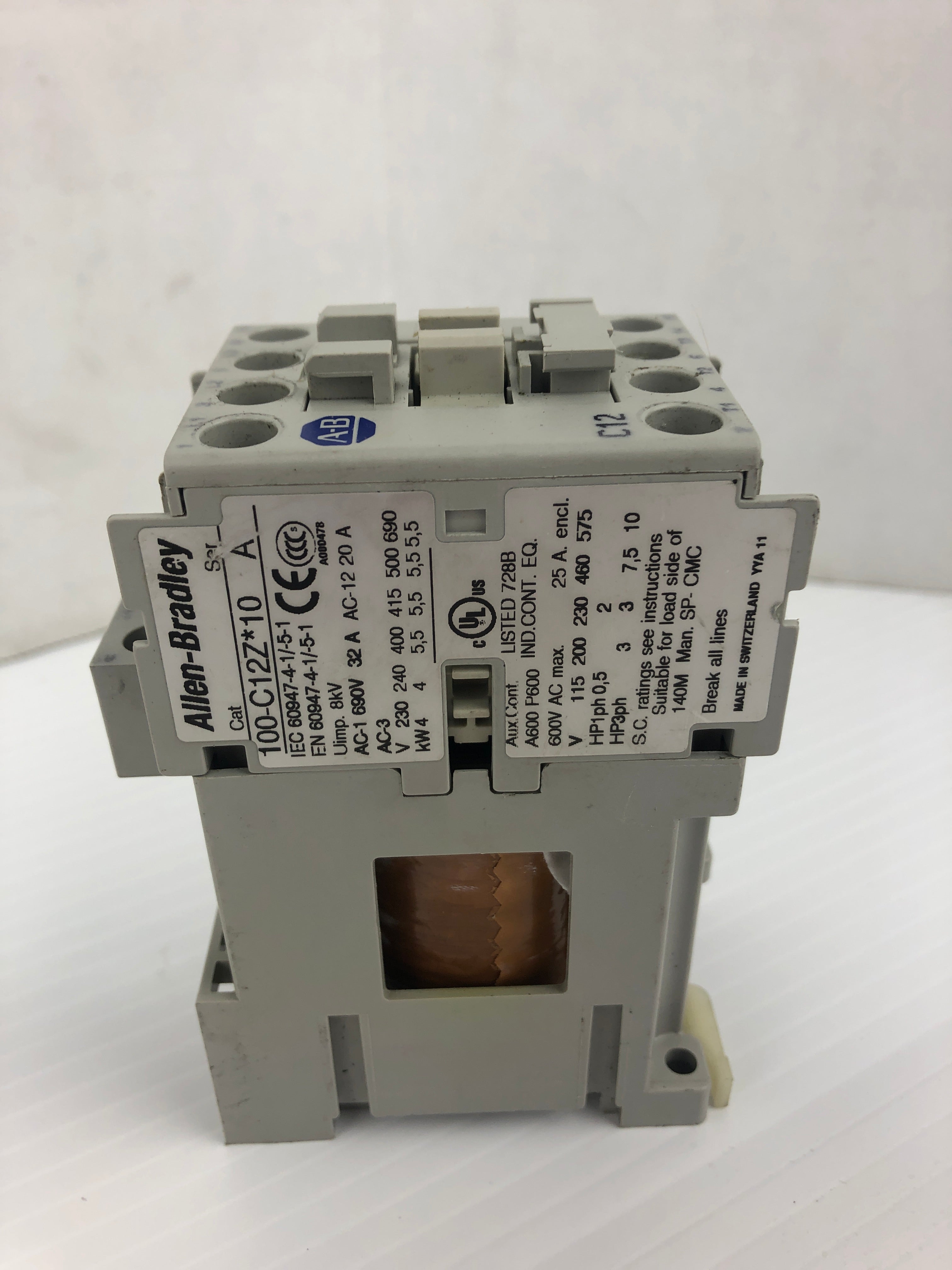 Allen-Bradley 100-C12Z*10 Contactor Ser. A 690V 32A 3PH 8kV