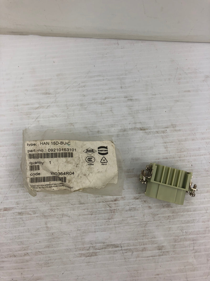 Harting HAN 15D-BU-C Connector 09210153101