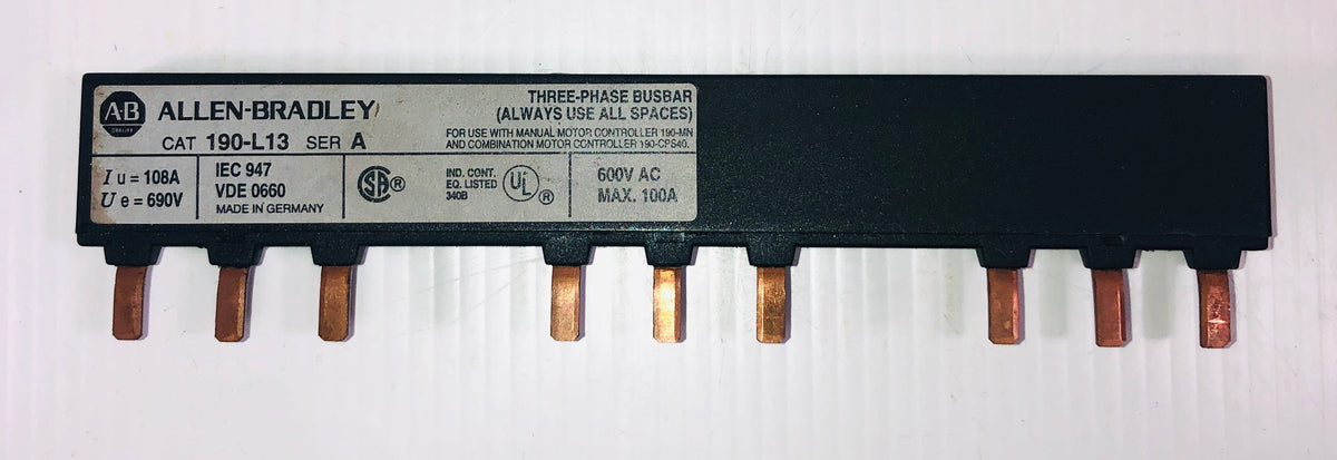 Allen-Bradley 190-L13 Three Phase Busbar Series A