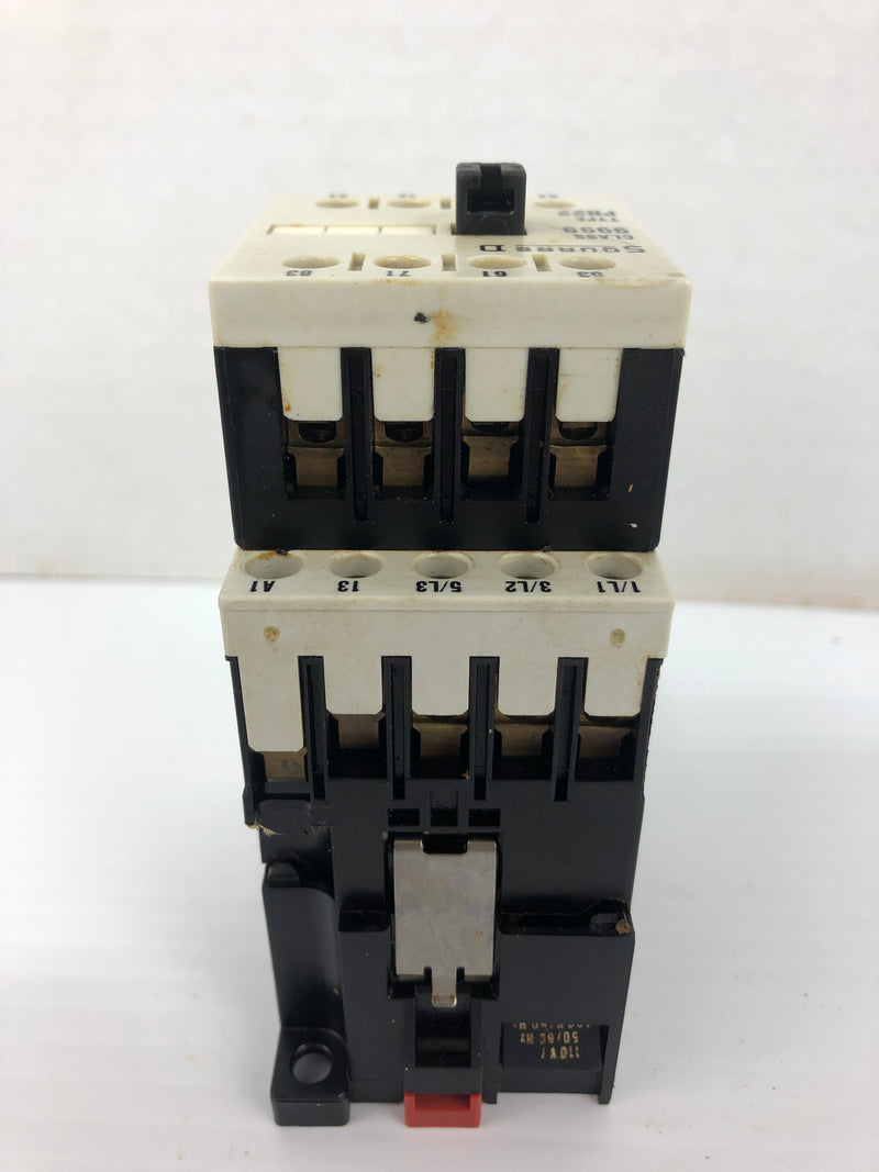 Square D PD 2.10 E Contactor Class 8502 with PN22 Contactor Class 9999