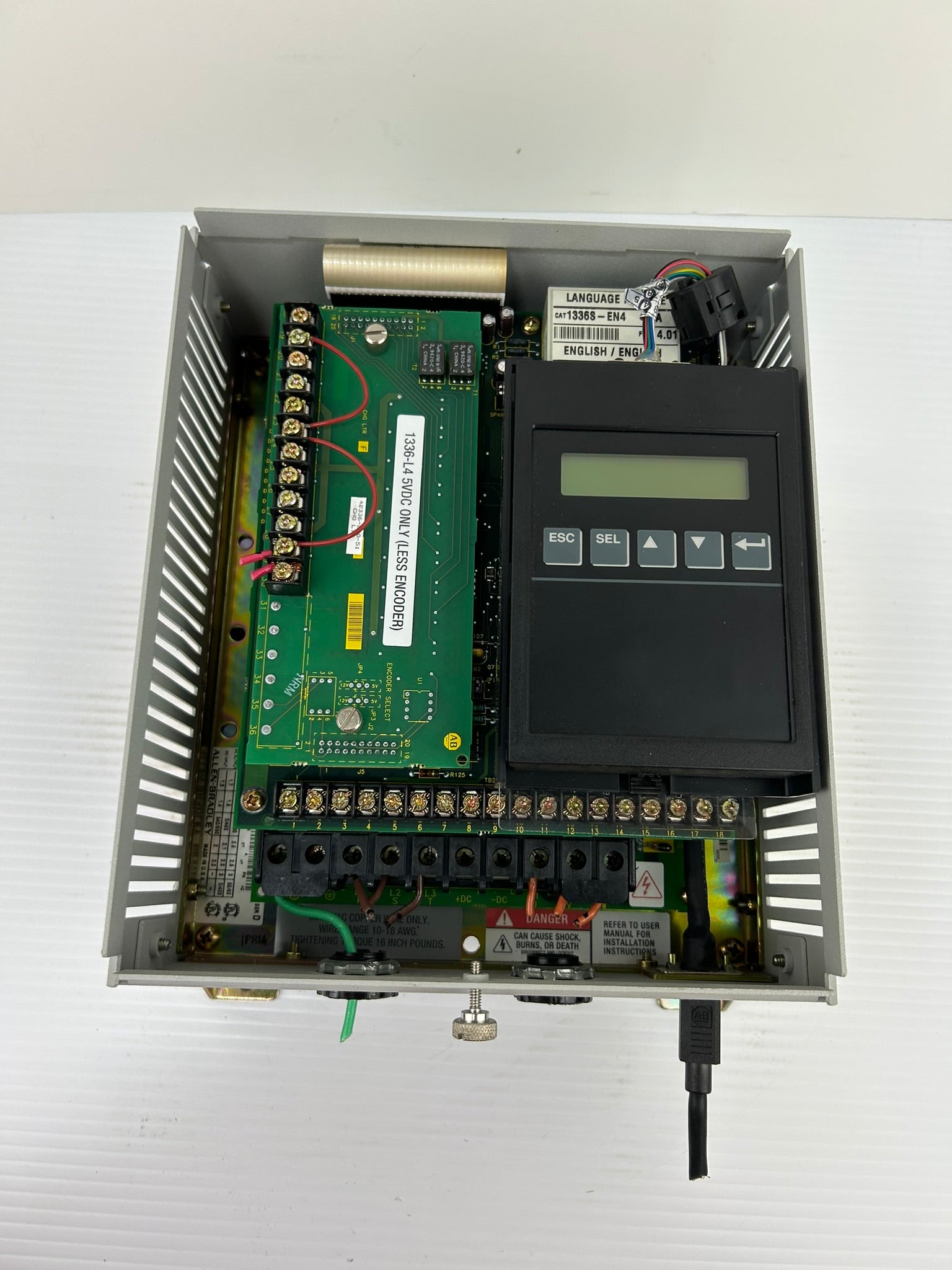 Allen-Bradley 1336S-BRF10-AA-EN4-HA2-L4 Sensorless Vector Drive 1336 Plus Ser. D