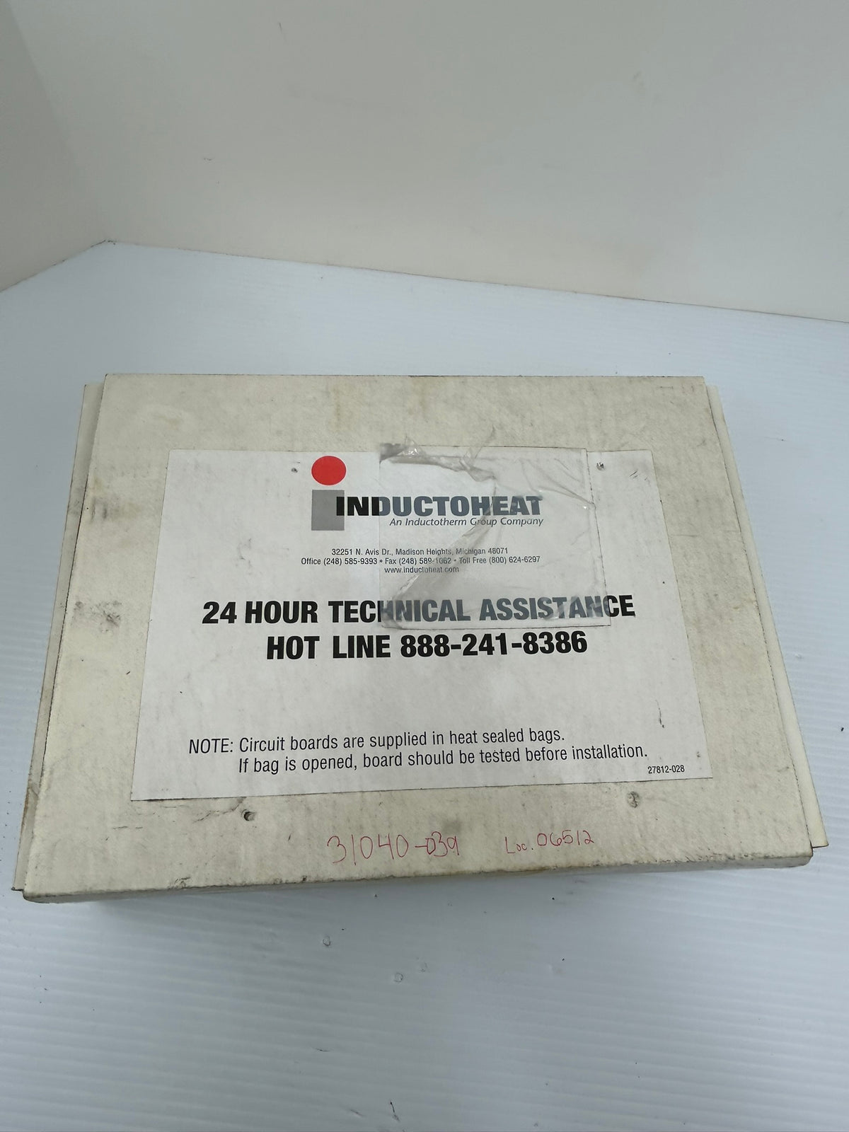 Inductoheat 31040-039 Circuit Board Assembly Industrial Control PCB
