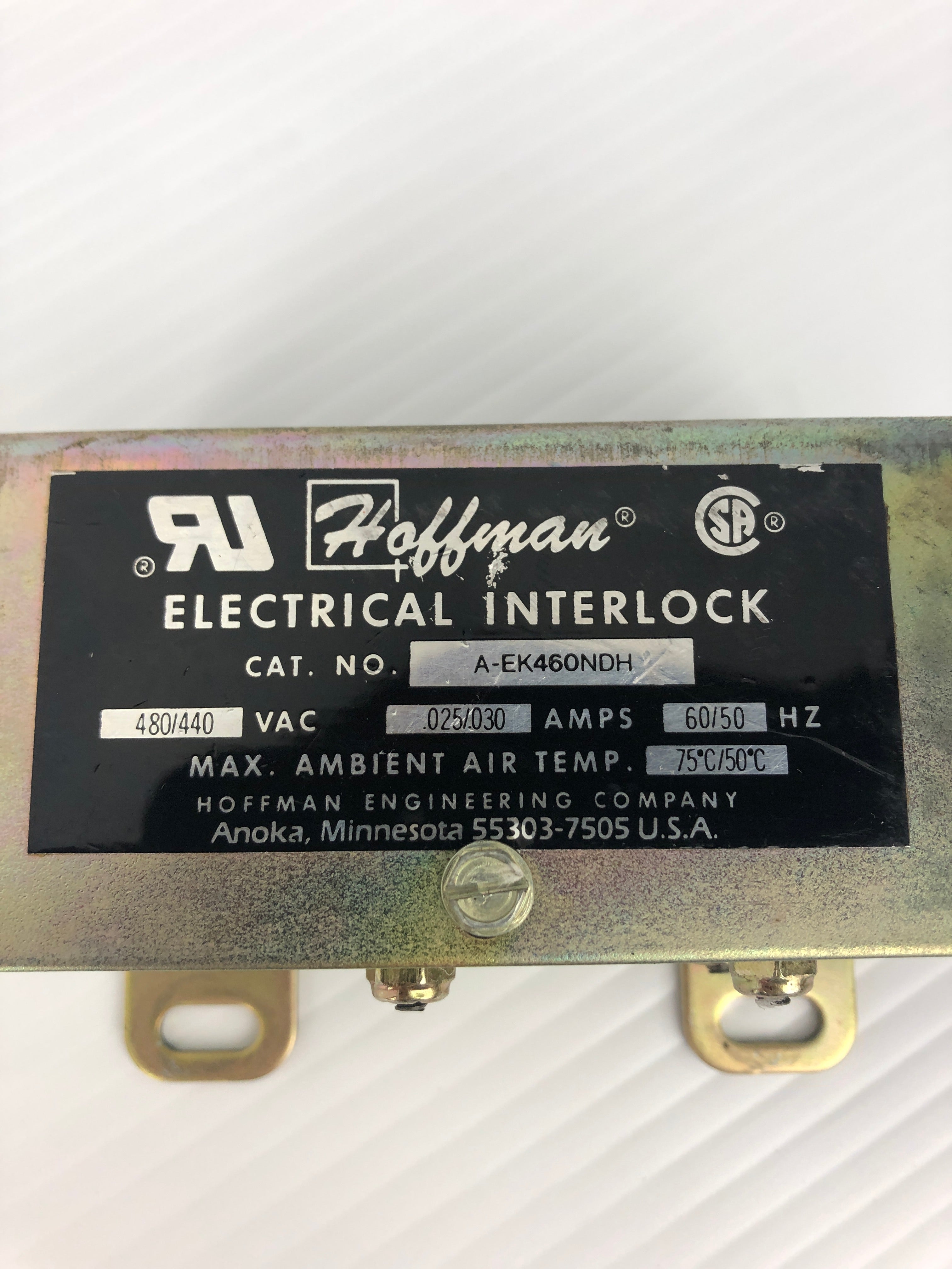 Hoffman A-EK46ONDH Electrical Interlock 480/440VAC 025/030A 60/50Hz