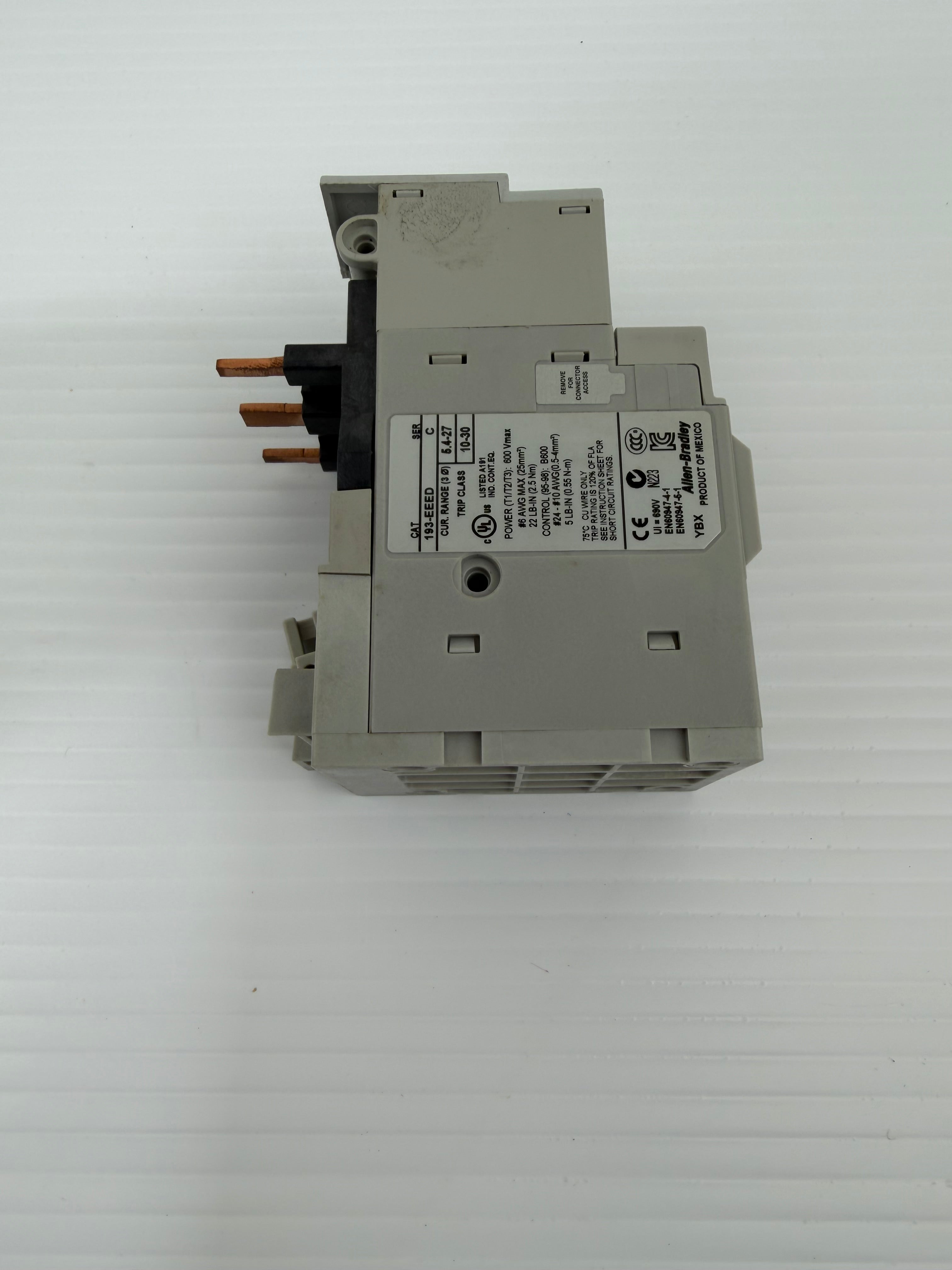 Allen Bradley 193-EEED Overload Relay Series C 5.4-27 Amps