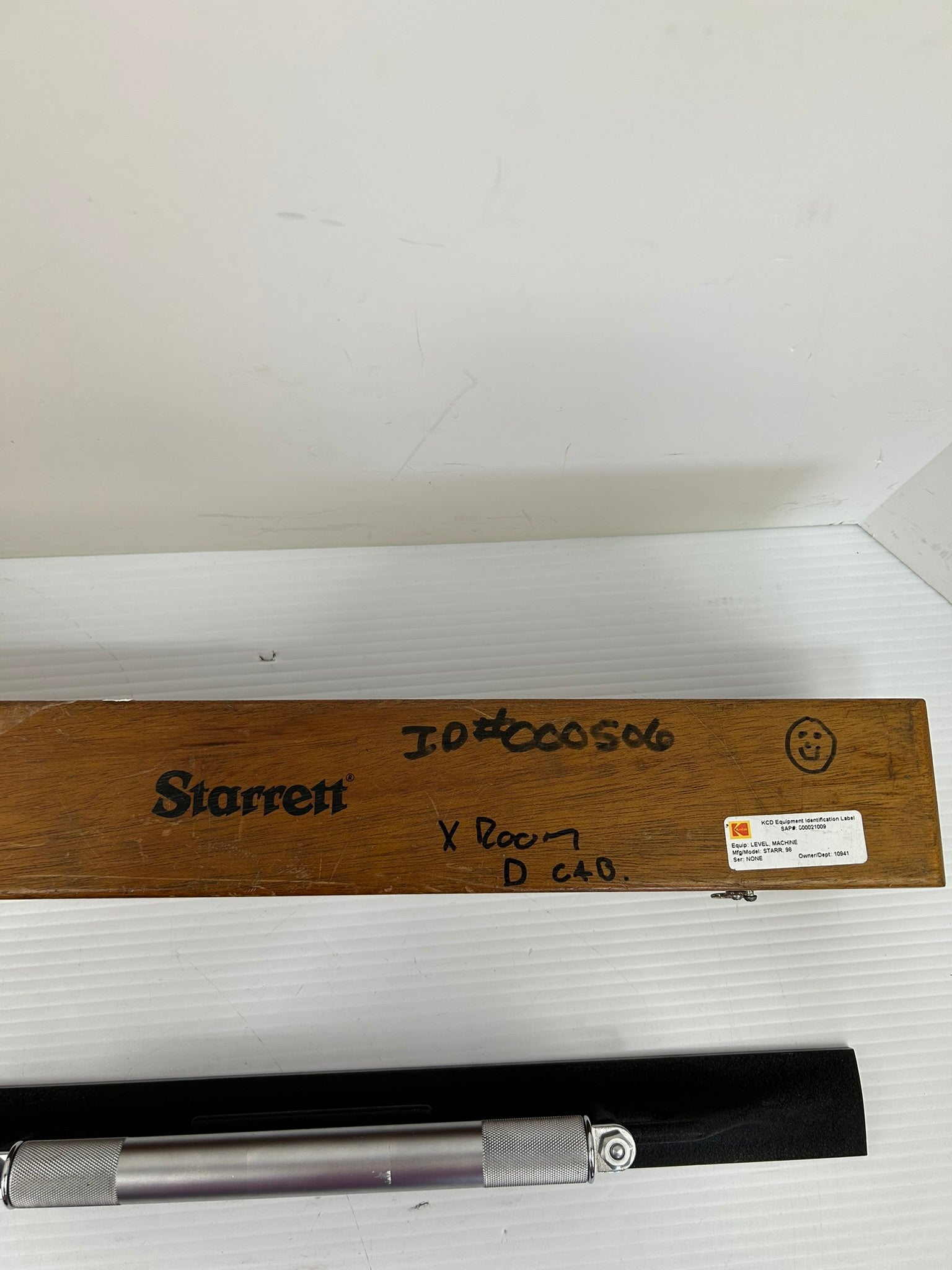 Starrett 98 Machine Level Leveler Gauge 18" Long with Case
