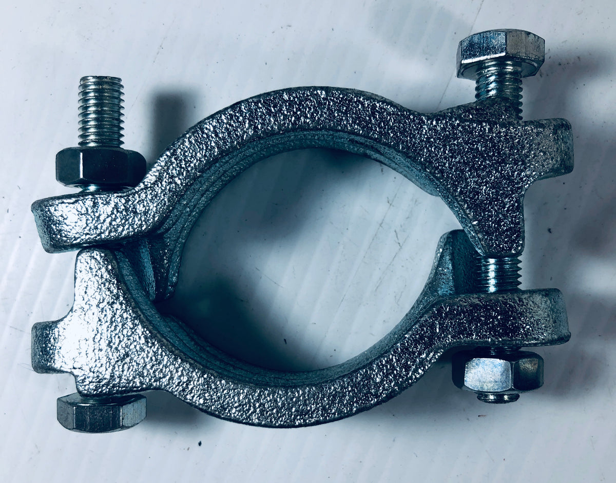 Grainger 3LZ31B Carbon Steel 2 Bolt Hose Clamp - Lot of 21