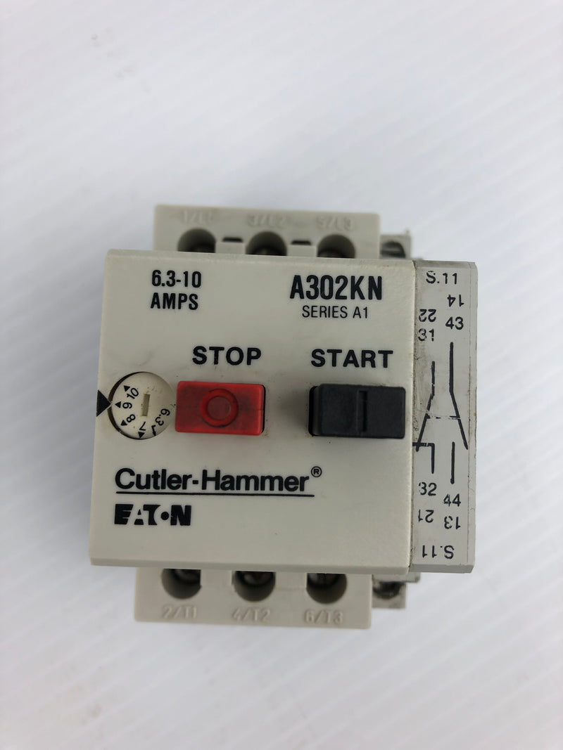 Cutler-Hammer A302KN Motor Starter C320MSC3 Ser. A1 600V 6.3-10A