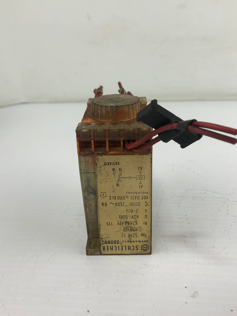 Schleicher SZM 51 Time Relay 52668471 2-60s