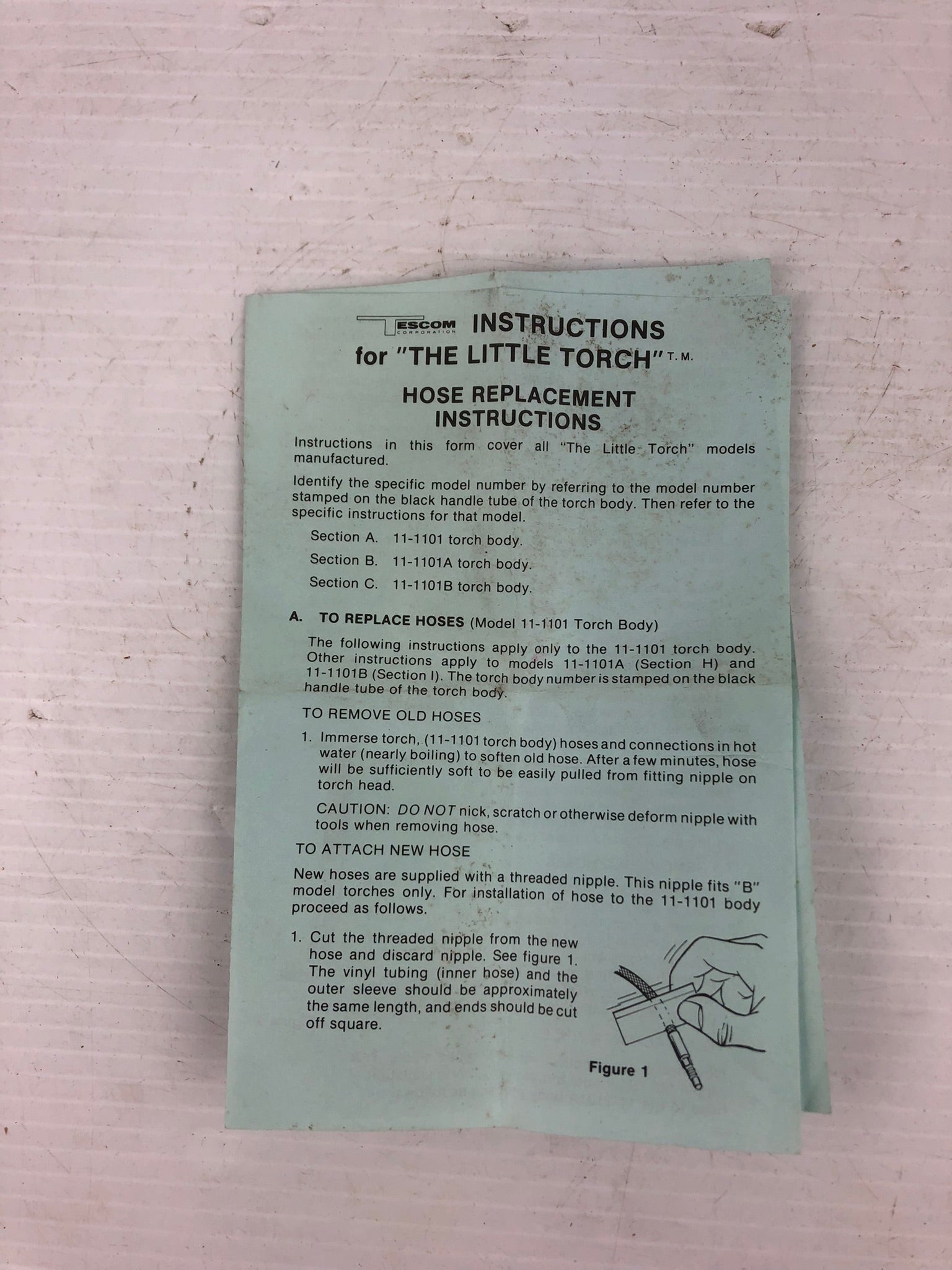 Smith Welding Equipment Torch Replacement Hose 2105-1-6 Red 70"