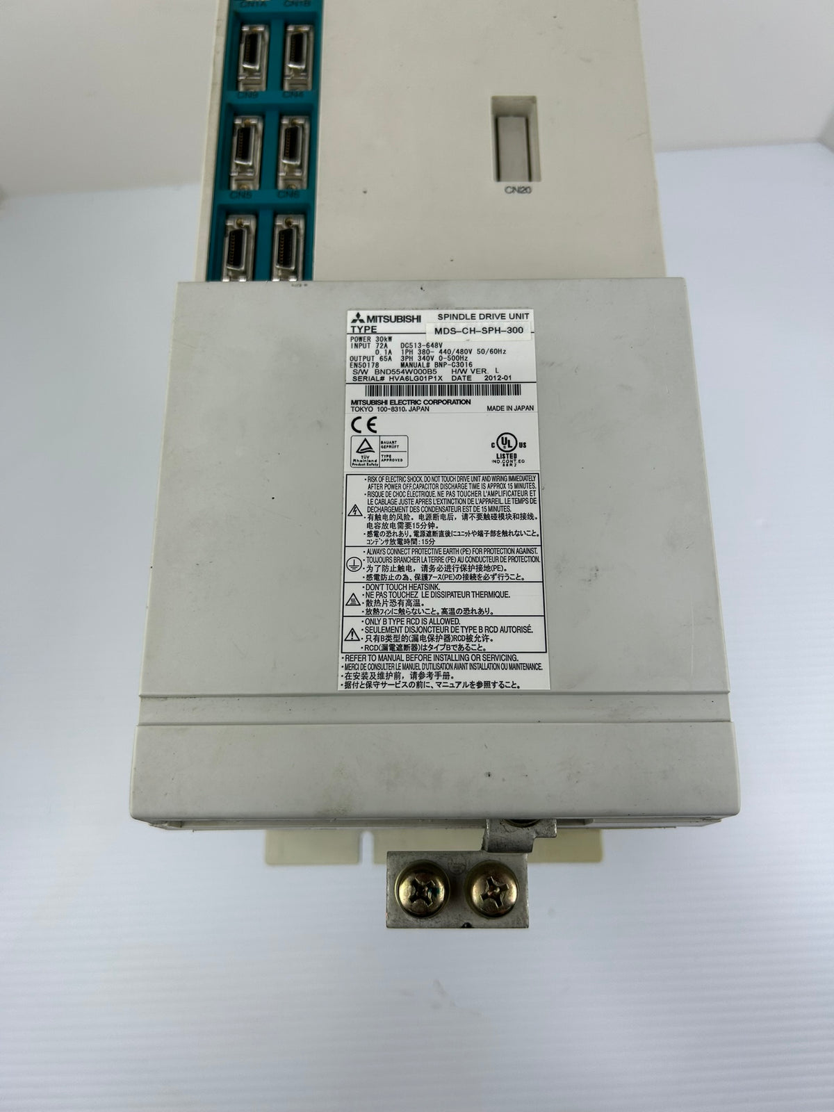 Mitsubishi MDS-CH-SPH-300 Spindle Drive Unit 30kW 340V CNC Servo Drive