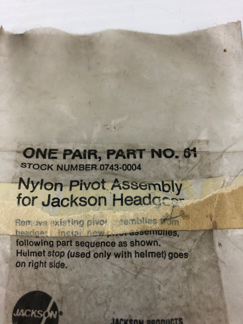Jackson 61 Nylon Pivot Assembly for Jackson Headgear 0743-0004 JP-805-A - Black