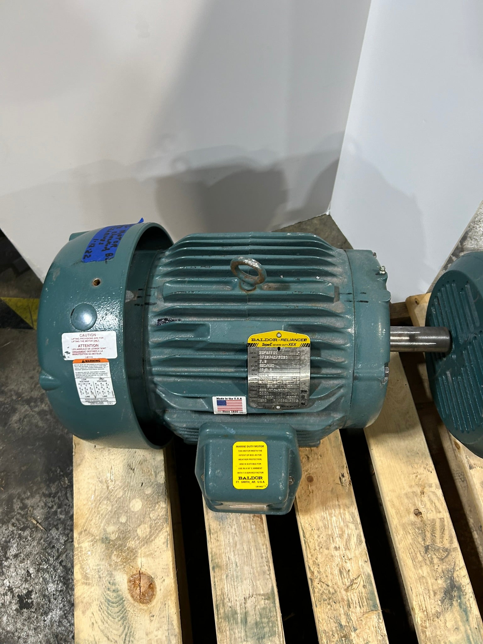 Baldor Reliance ECP3770T 7.5HP 3PH 230/460V 213T TEFC Severe Duty AC Motor