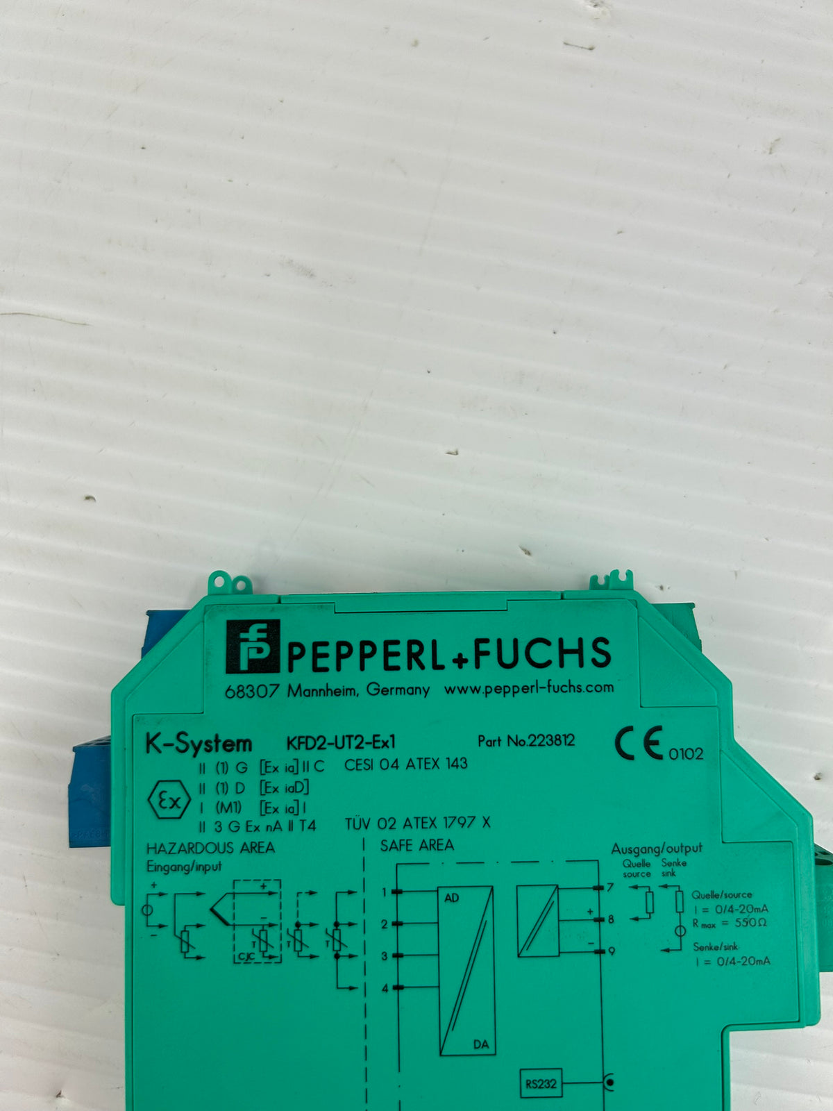 Pepperl+Fuchs KFD2-UT2-EX1 Safety Barrier 223812 Relay