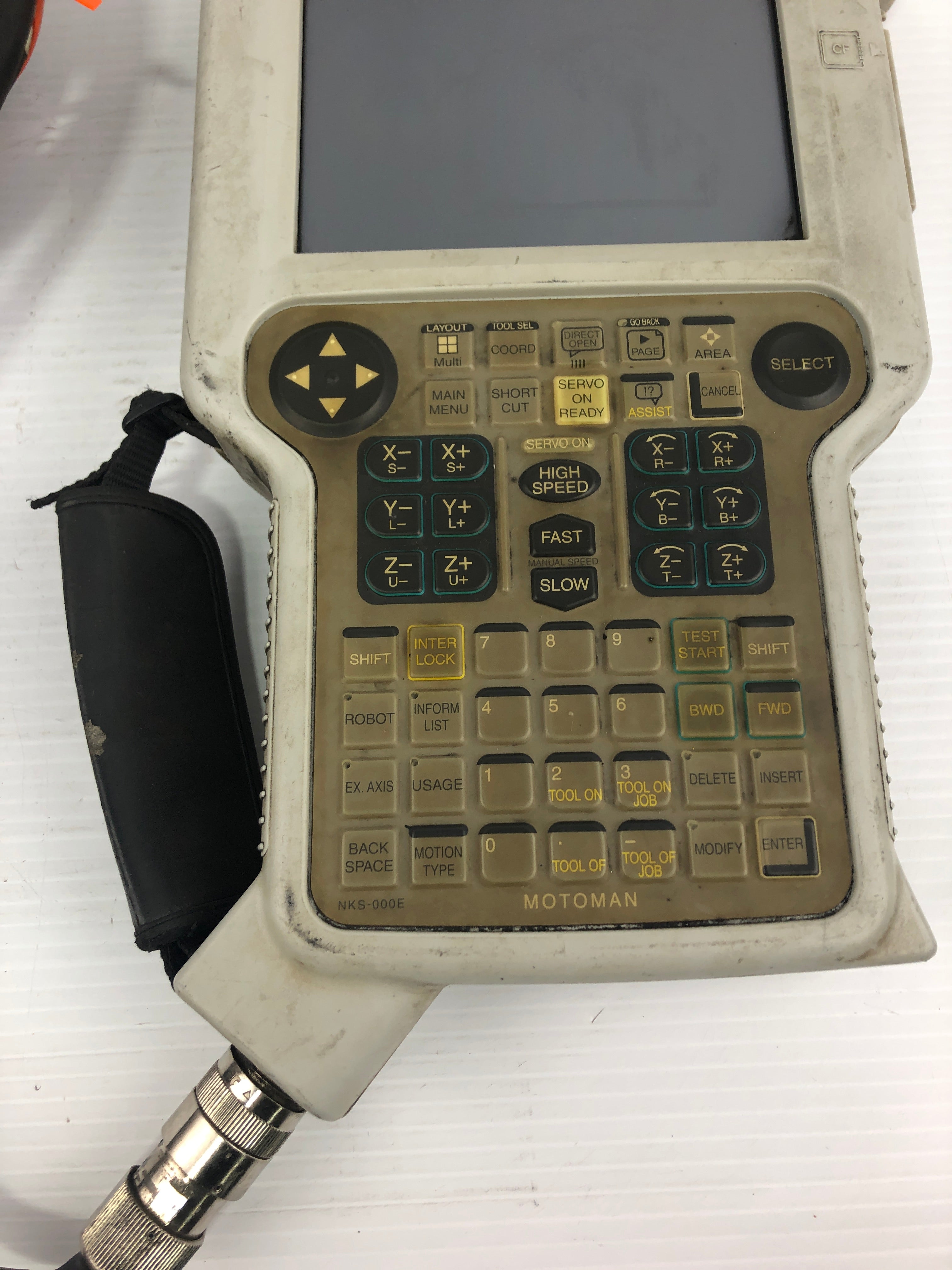 Yaskawa JZRCR-NPP01-1 Teach Pendant A027339 with Cable