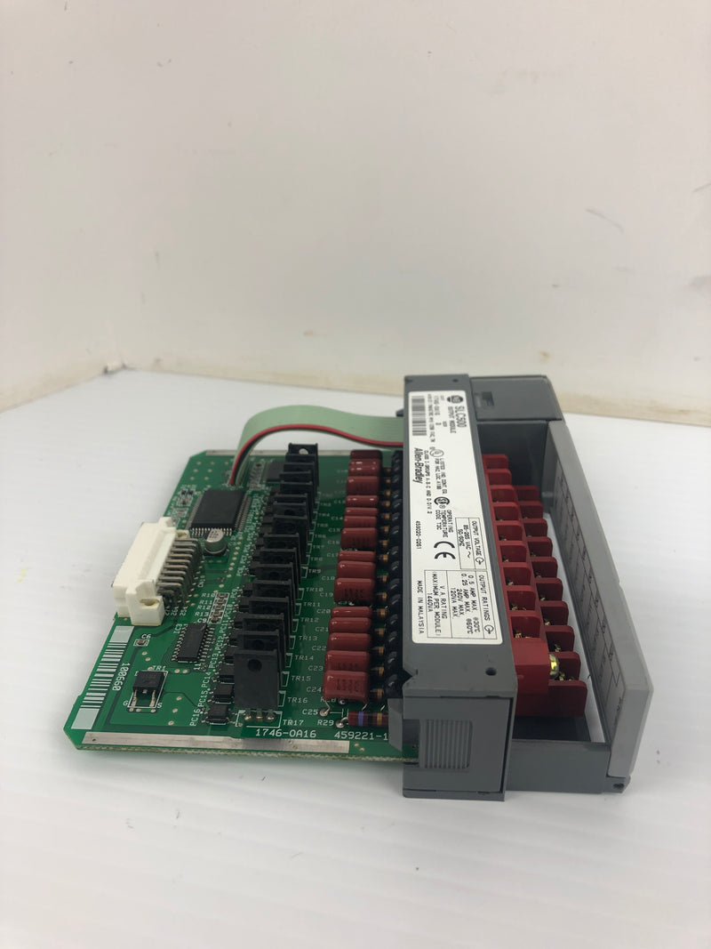 Allen-Bradley 1746-0A16 Output Module SLC 500 TRIAC Ser. D 85-265VAC .5A 50/60Hz