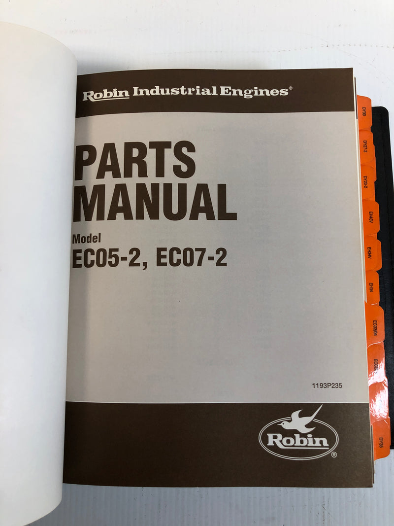 Robin America Inc. Industrial Engines Parts Manual 1996