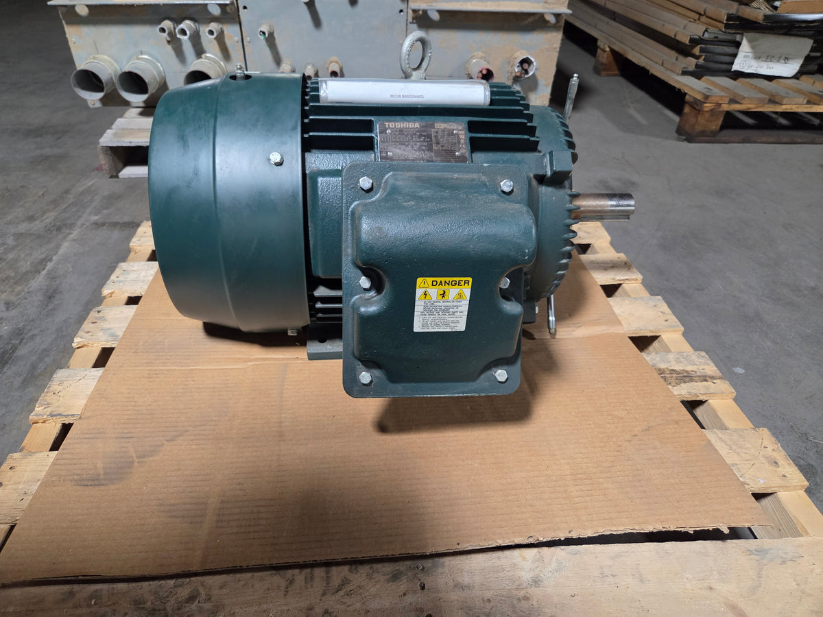 Toshiba 0254SDSR41A-P 25HP 3PH AC Motor 230/460V 1770 RPM Severe Duty 284T