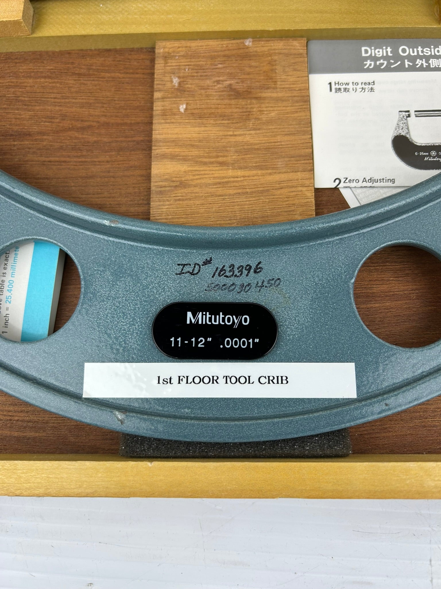 Mitutoyo 11-12" .0001" Micrometer