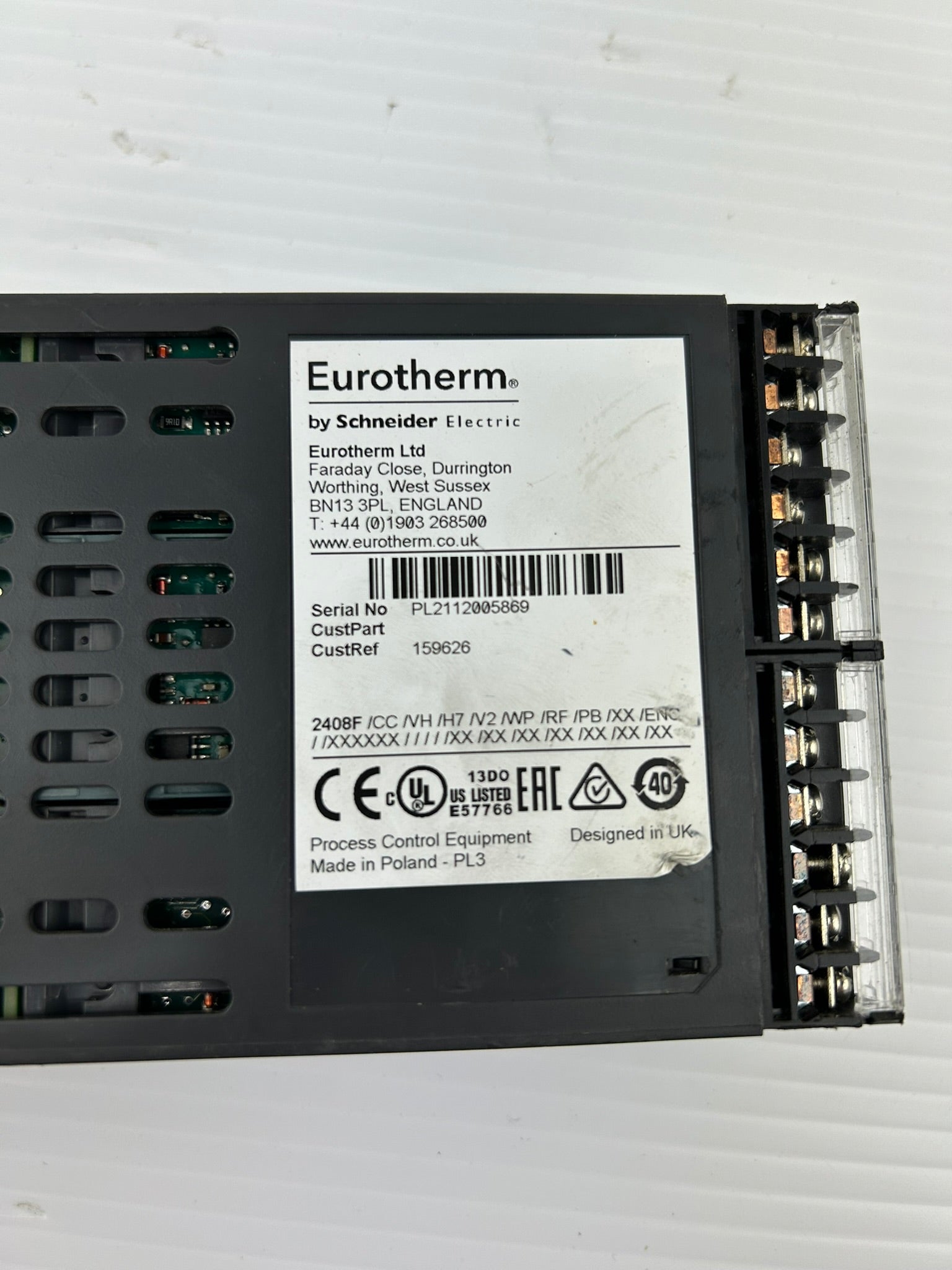 Eurotherm 2408F Process Temperature Controller PID 1/4 DIN