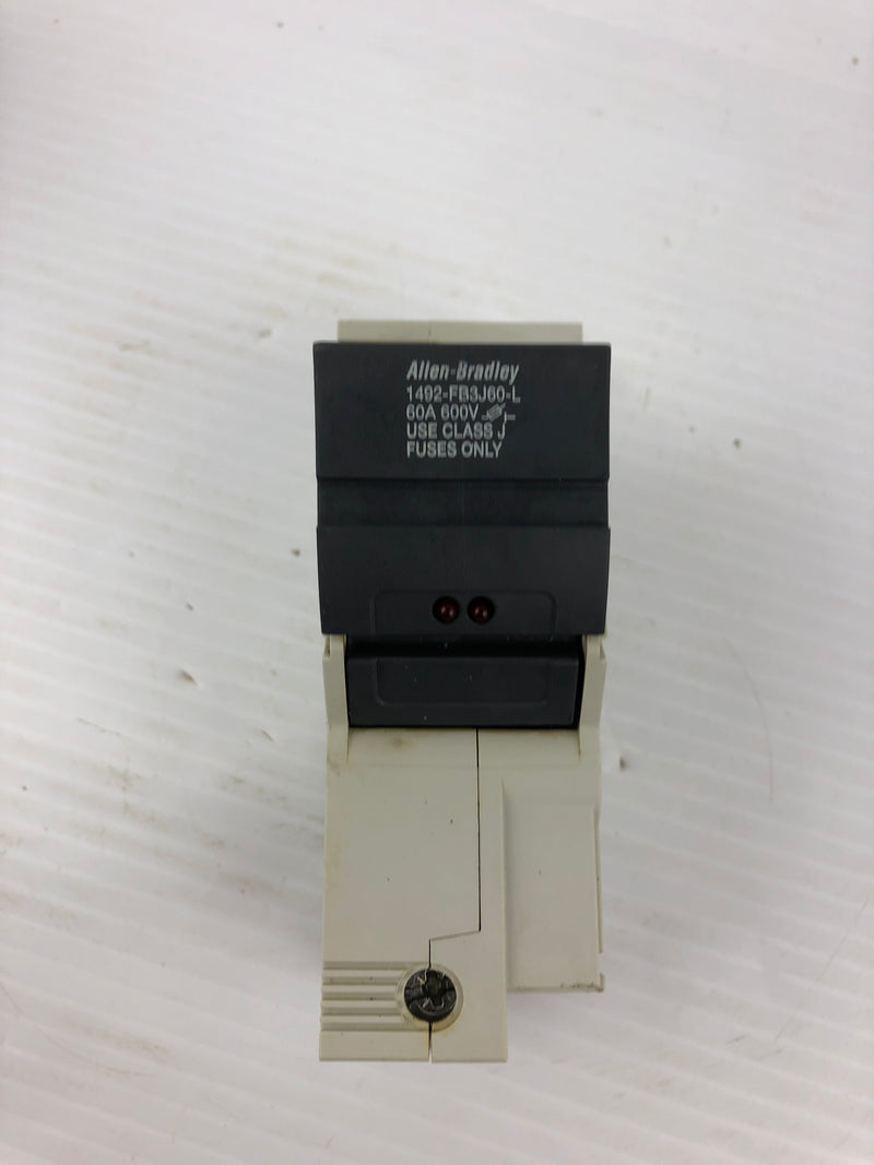 Allen- Bradley 1492-FB3J60-L Fuse Holder Ser. B 600V 60A