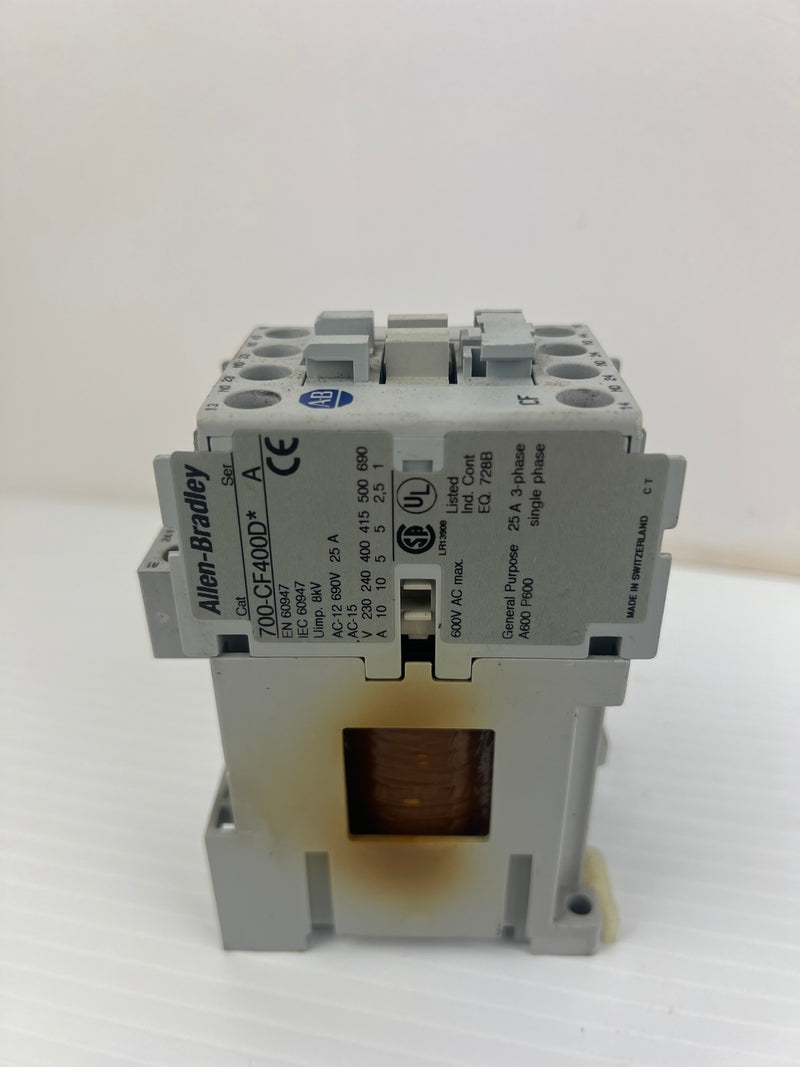 Allen-Bradley 700-CF400D* Contactor Ser. A 690V 25A 3PH 8kV