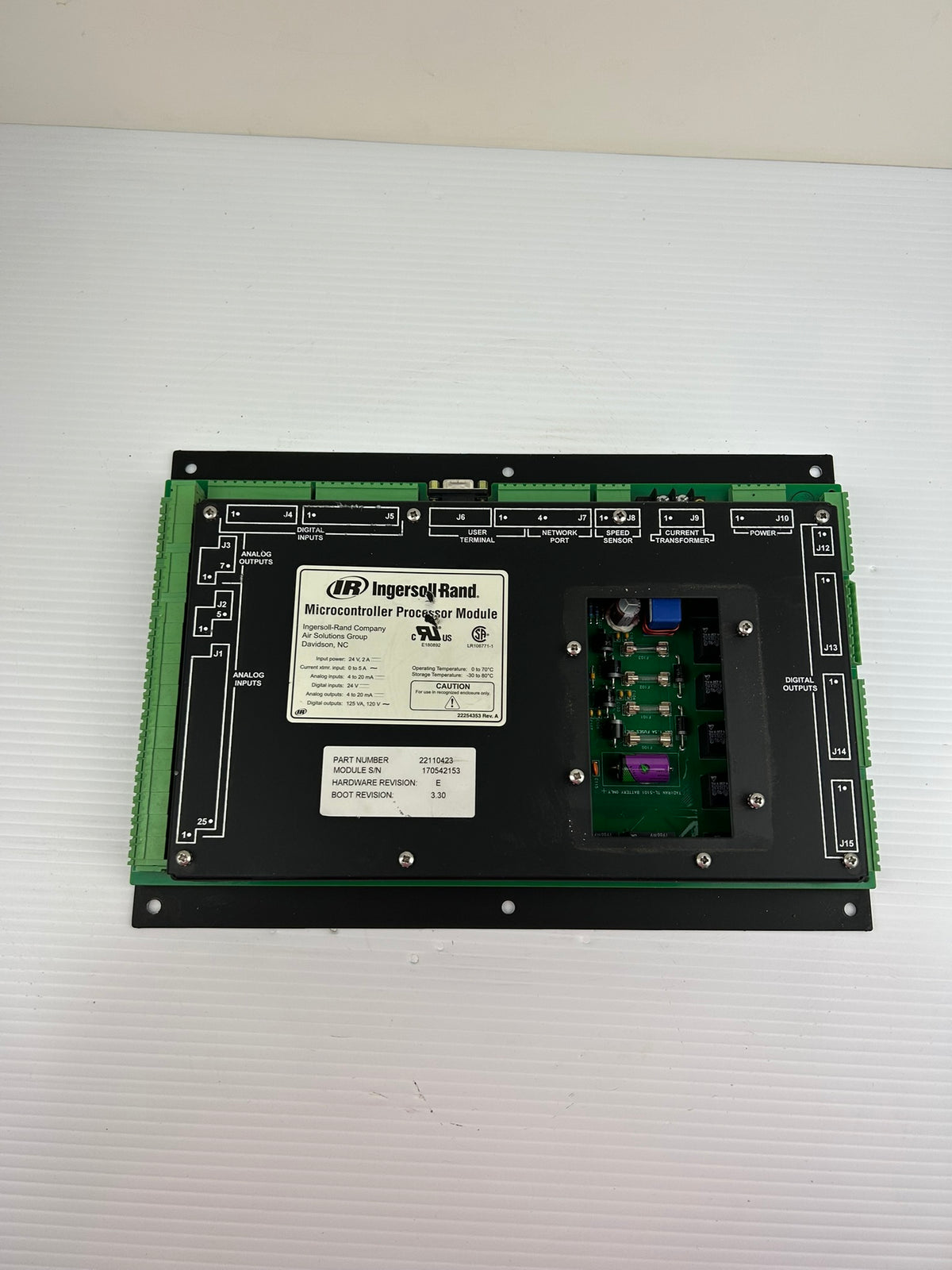 Ingersoll Rand 22110423 Microcontroller Processor Module Rev E