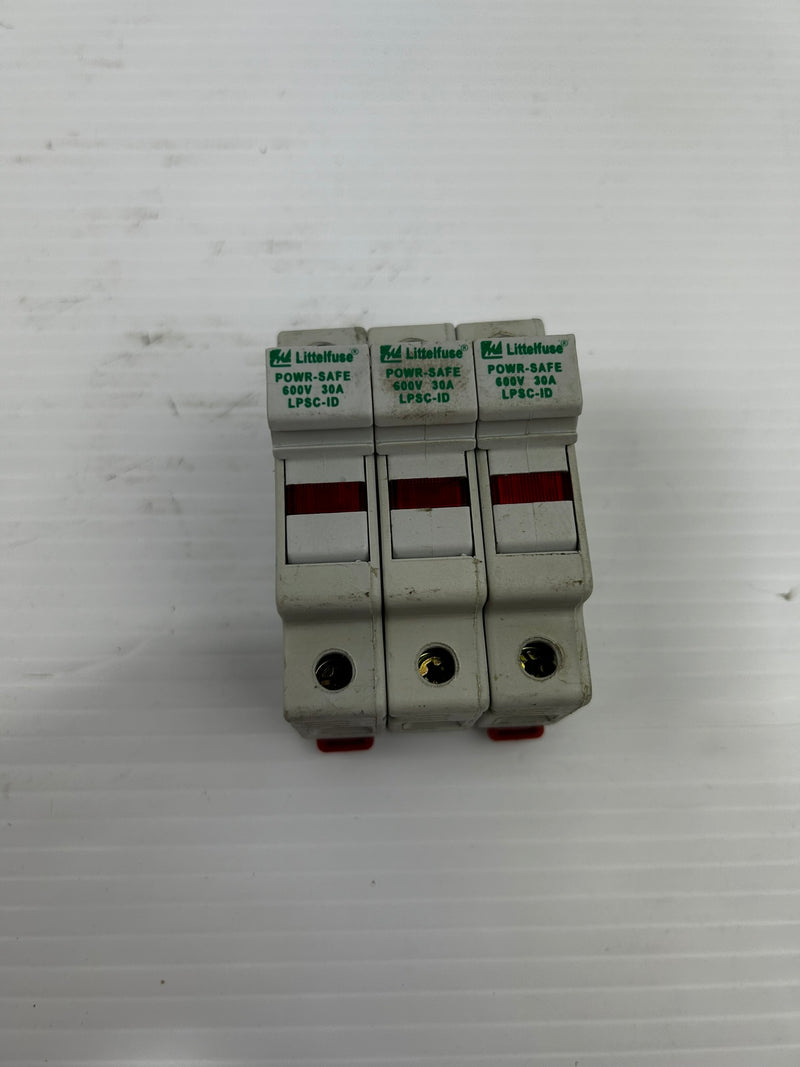 Littelfuse LPSC-ID Class CC Fuse Holder 600V 30A 3P