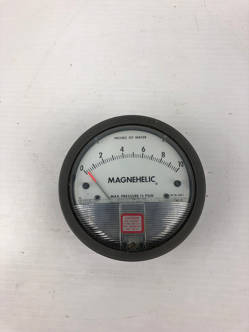 Magnehelic 2010C Pressure Gauge 0-10 Inches of Water