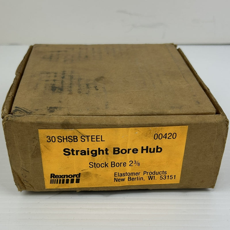 Rexnord 00420 Straight Bore Hub 2-3/8" Stock Bore 30 SHSB STEEL