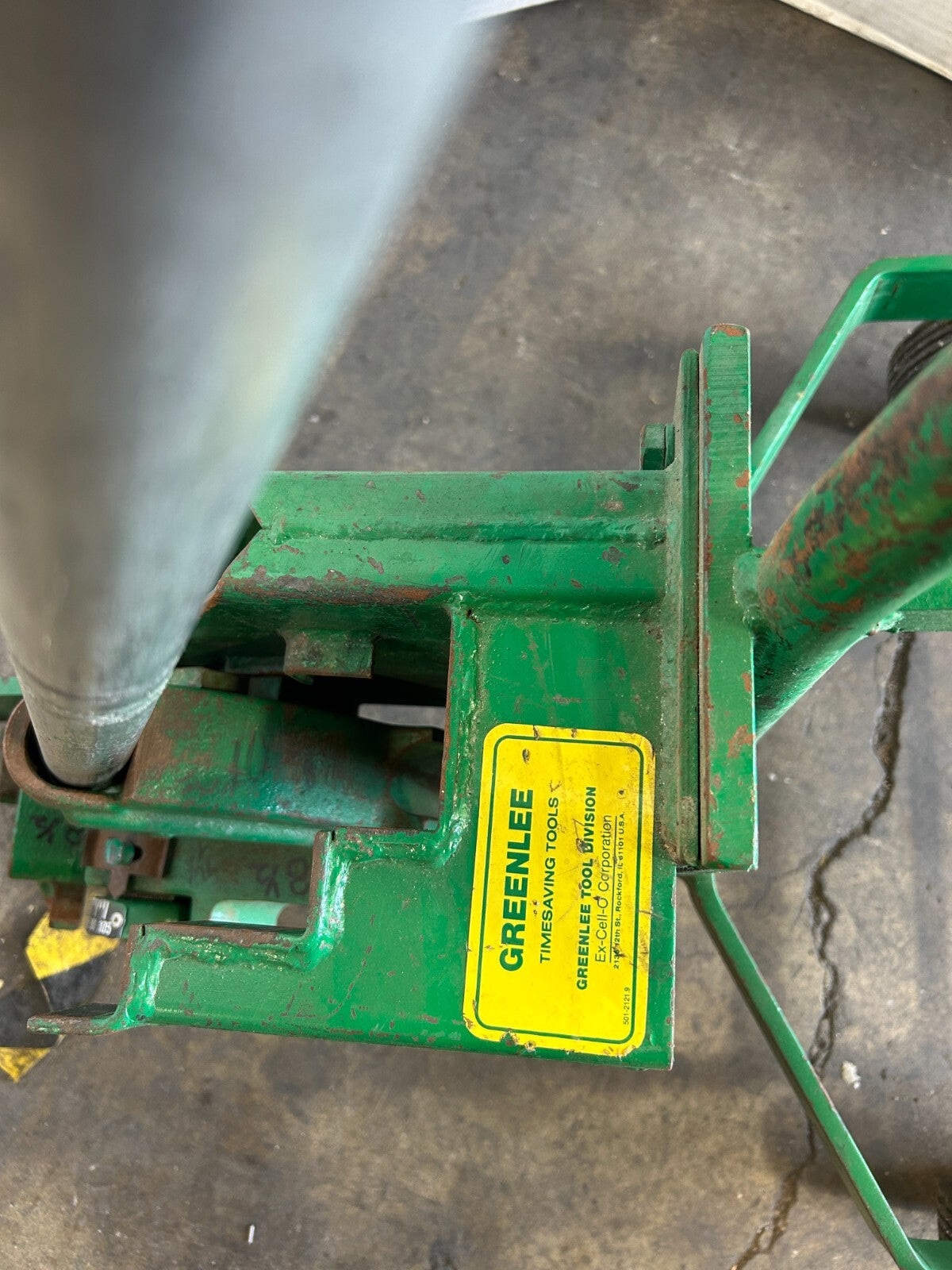 Greenlee Mechanical Pipe Bender 0-105 8-1/2" Rigid Steel AL Conduit 5024528