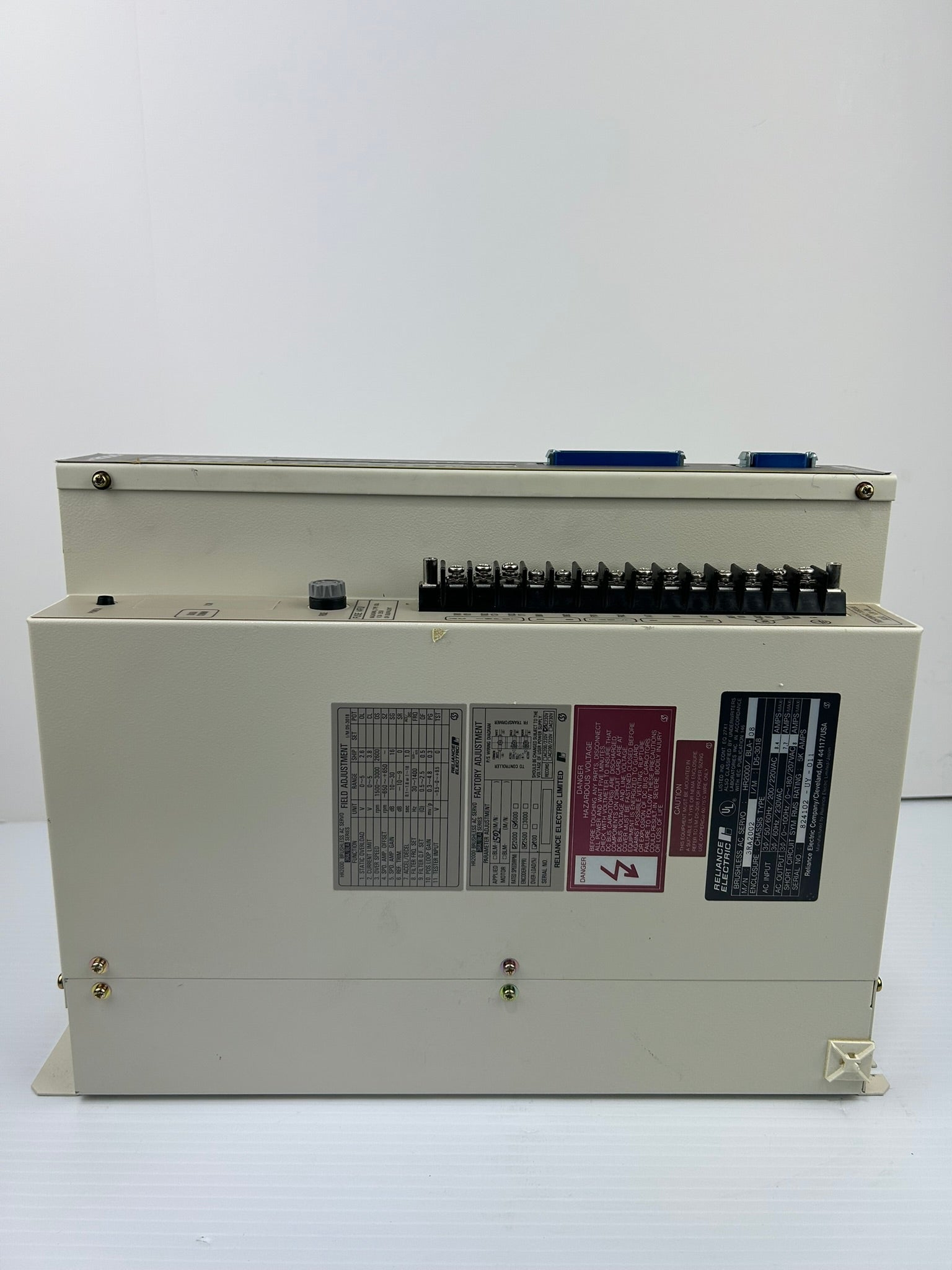 Reliance Electric 3RA2002 Brushless Servo Motor Drive HR2000