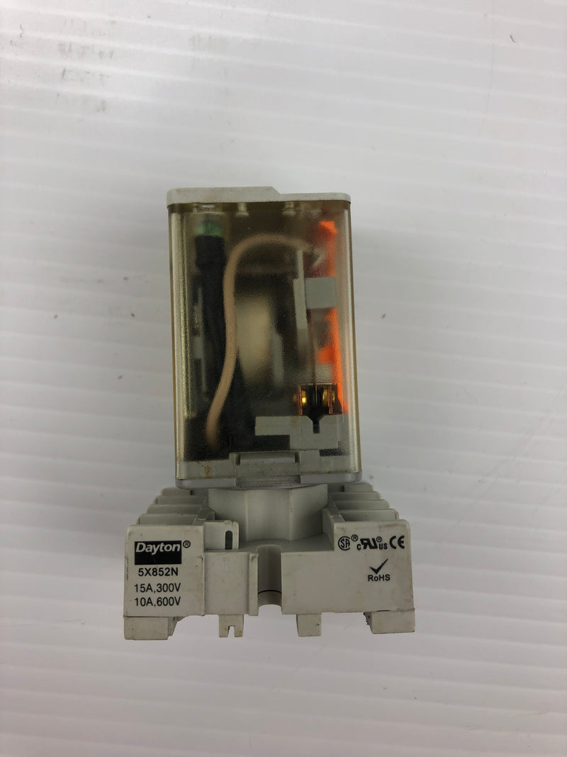 Automation Direct 750-2C-120A Relay with Dayton Base 5X852N