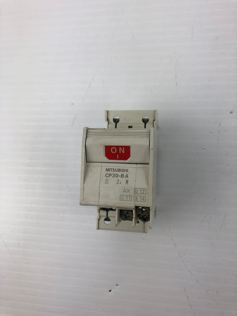 Mitsubishi Electric CP30-BA Circuit Protector 2 Pole 2A 220 VAC 2.5kA