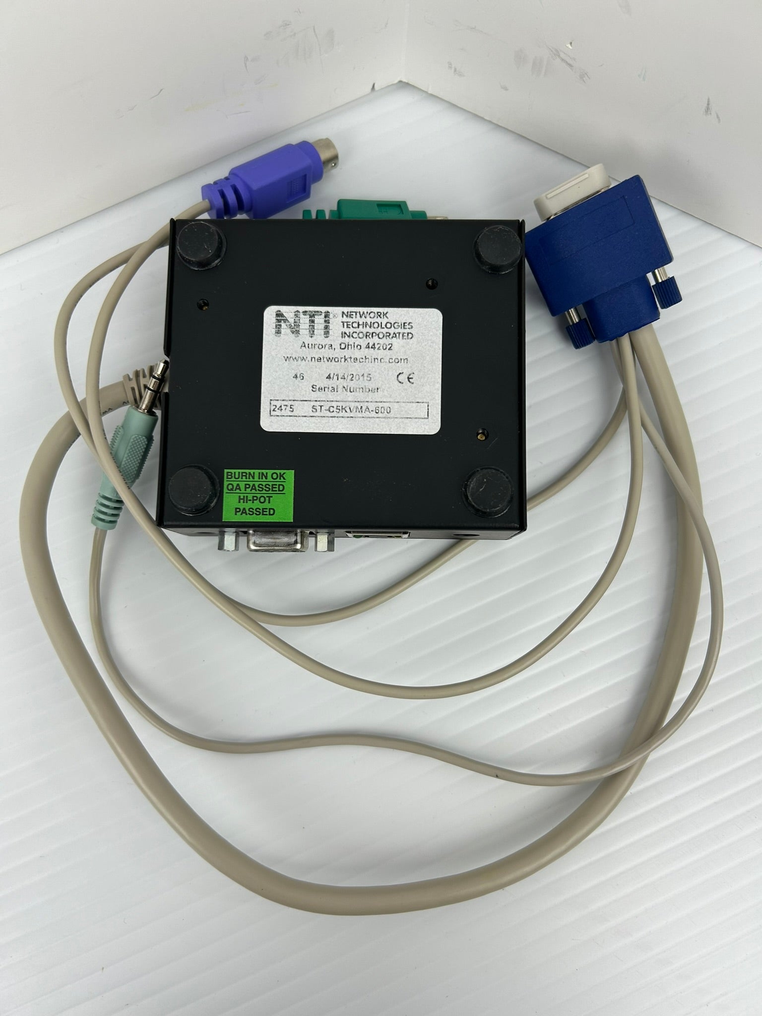 NTI ST-C5KVMA-600 KVM Extender Remote Unit 9V 1.0A