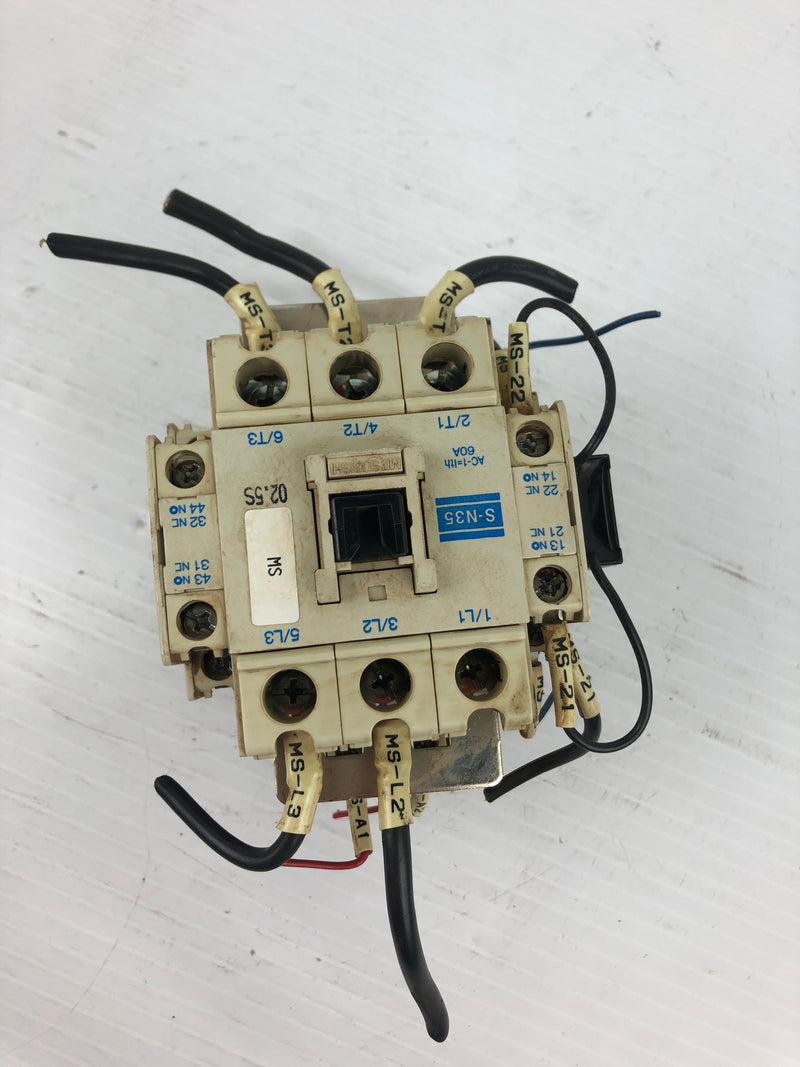 Mitsubishi S-N35 Magnetic Contactor 60 Amp