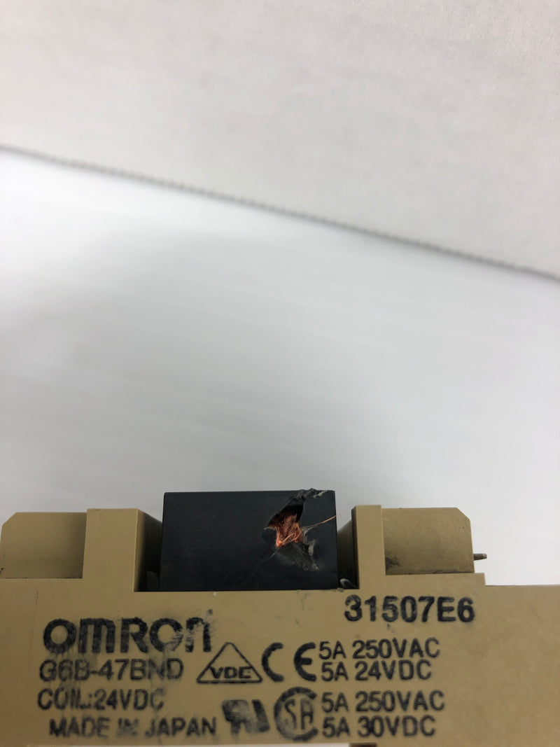 OMRON G6B-47BND Terminal Block 5A 250VAC Coil 24VDC G6B-1174P-FD-US